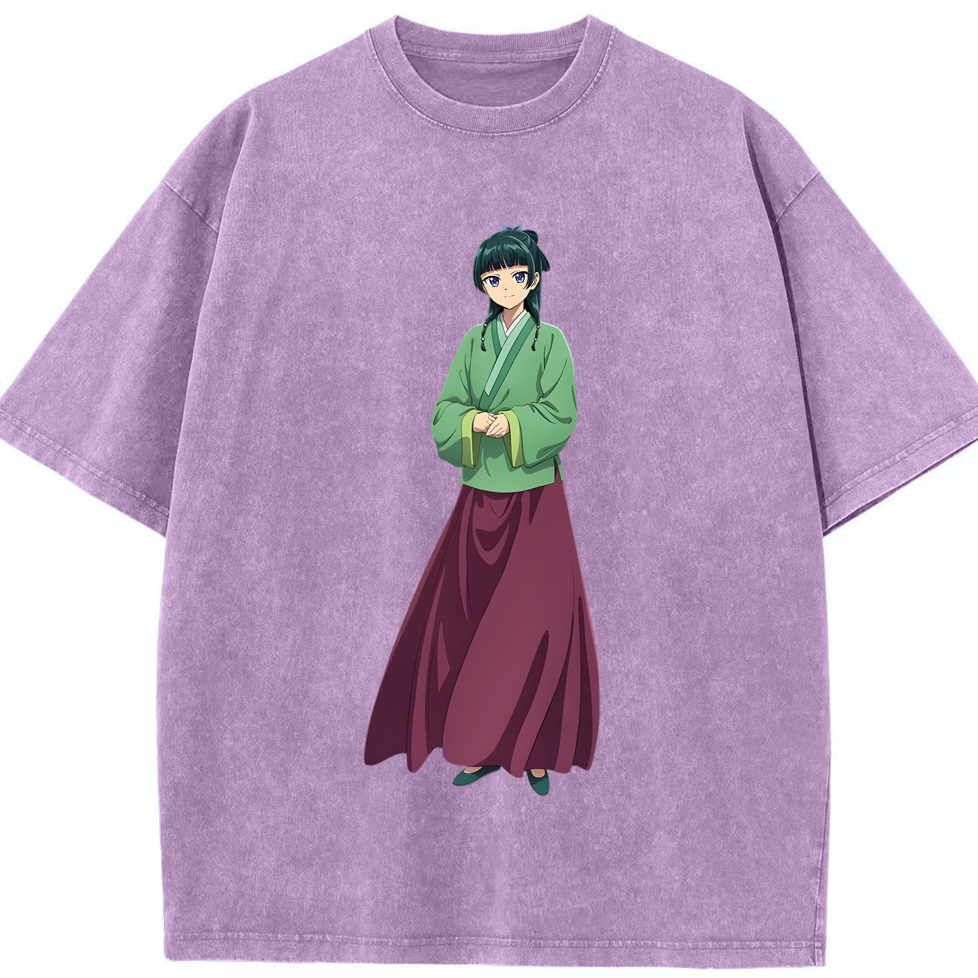 （画像用） 薬屋のひとりごと The Apothecary Diaries 綿100% ヴィンテージ風 半袖Tシャツ（フロントプリント）