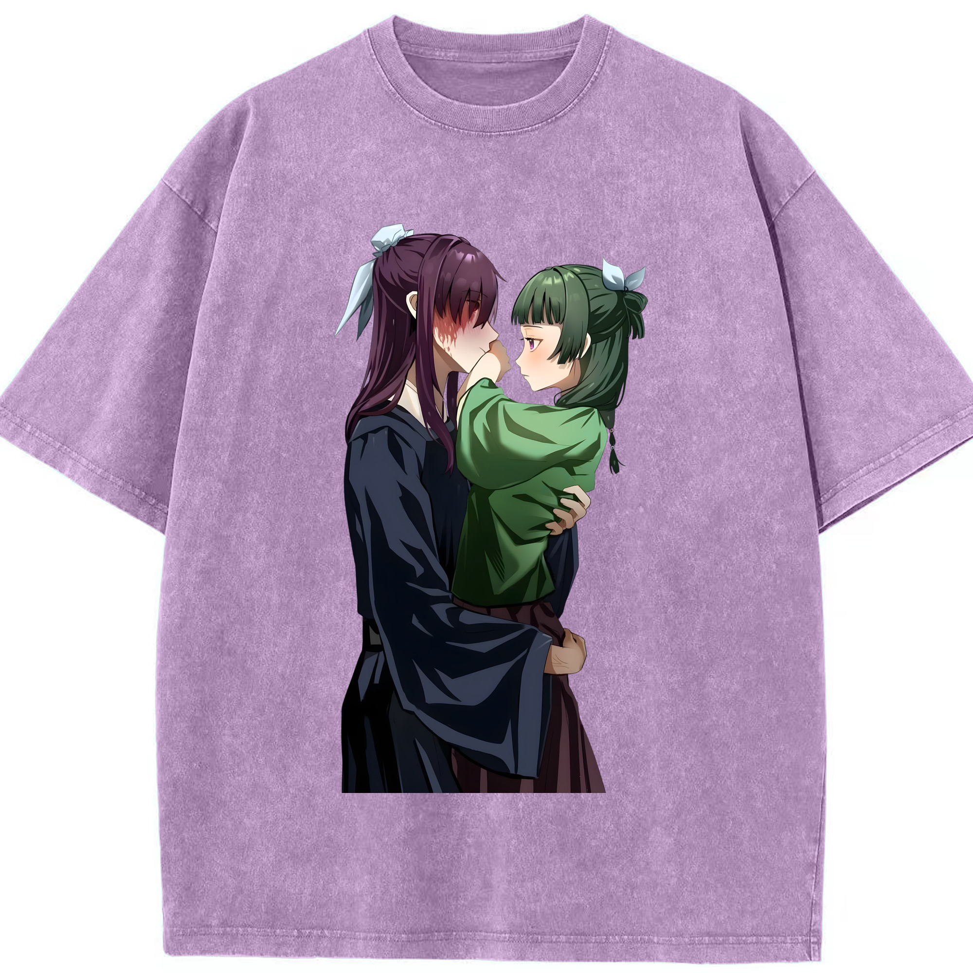 （画像用） 薬屋のひとりごと The Apothecary Diaries 綿100% ヴィンテージ風 半袖Tシャツ（フロントプリント）