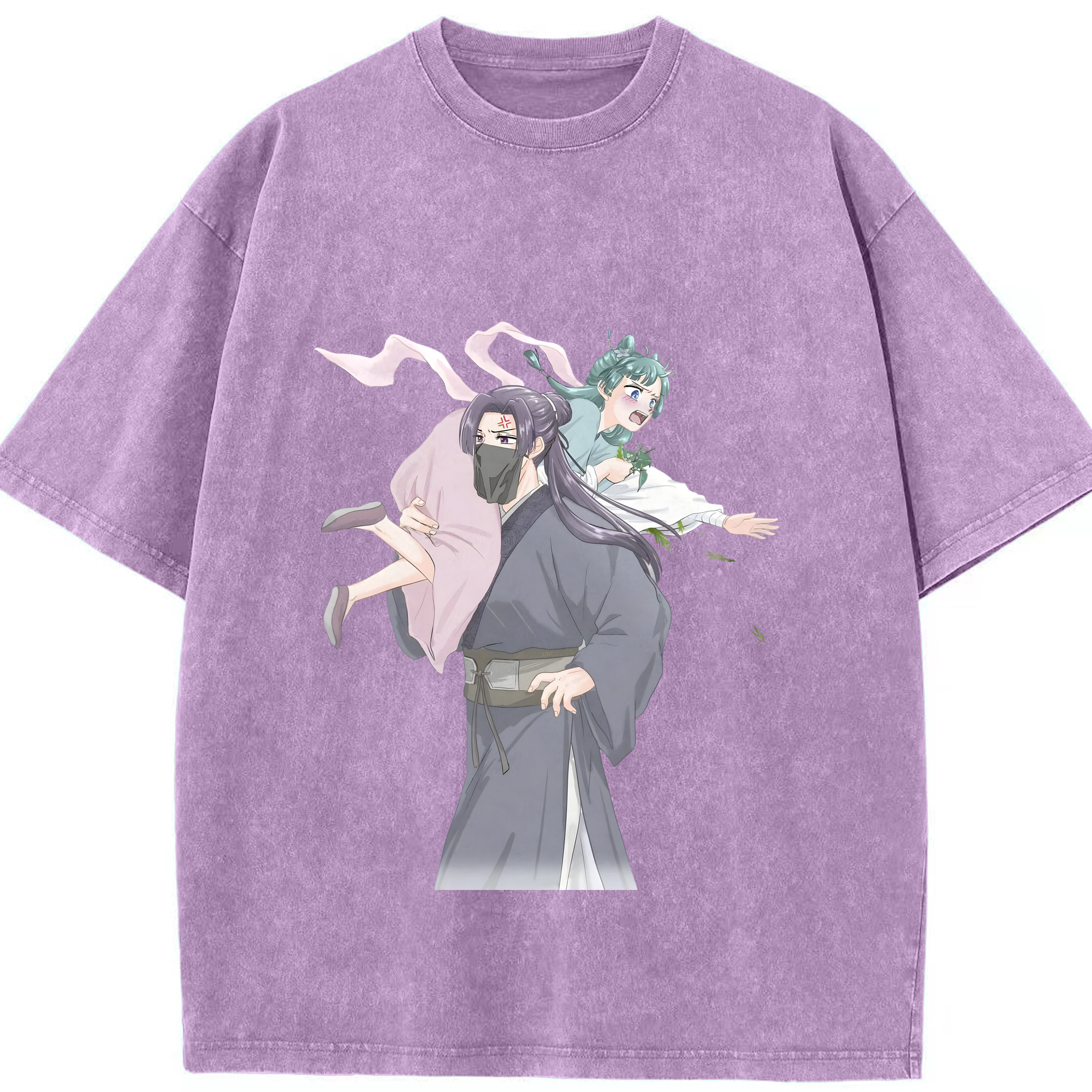 （画像用） 薬屋のひとりごと The Apothecary Diaries 綿100% ヴィンテージ風 半袖Tシャツ（フロントプリント）