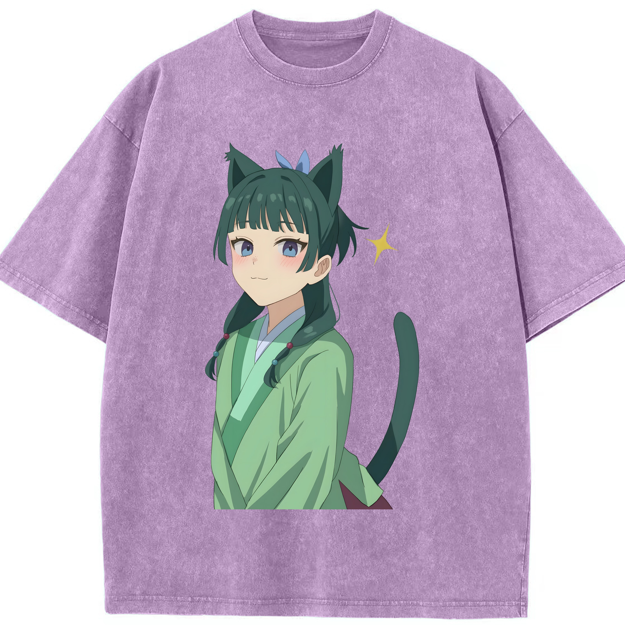 （画像用） 薬屋のひとりごと The Apothecary Diaries 綿100% ヴィンテージ風 半袖Tシャツ（フロントプリント）