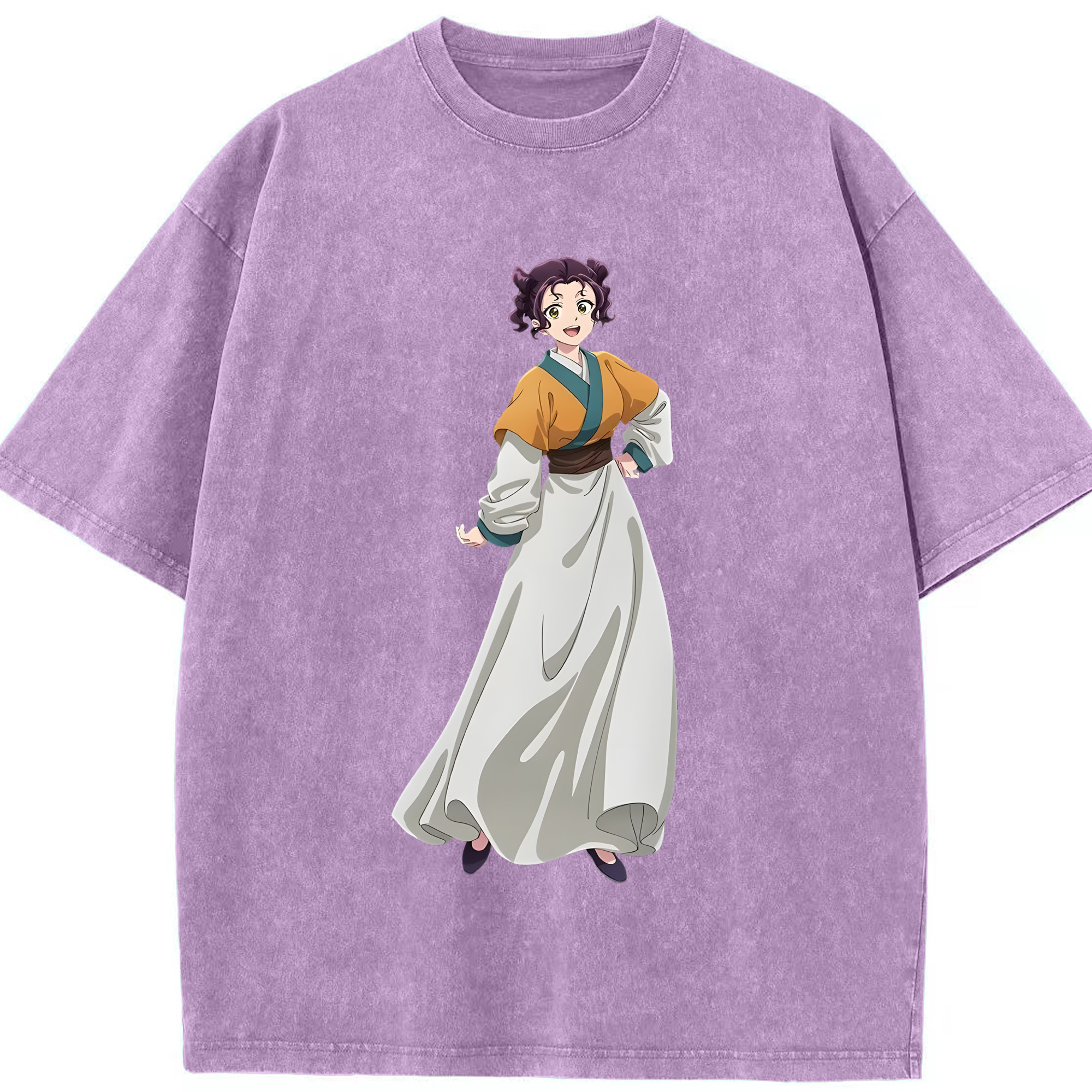 （画像用） 薬屋のひとりごと The Apothecary Diaries 綿100% ヴィンテージ風 半袖Tシャツ（フロントプリント）