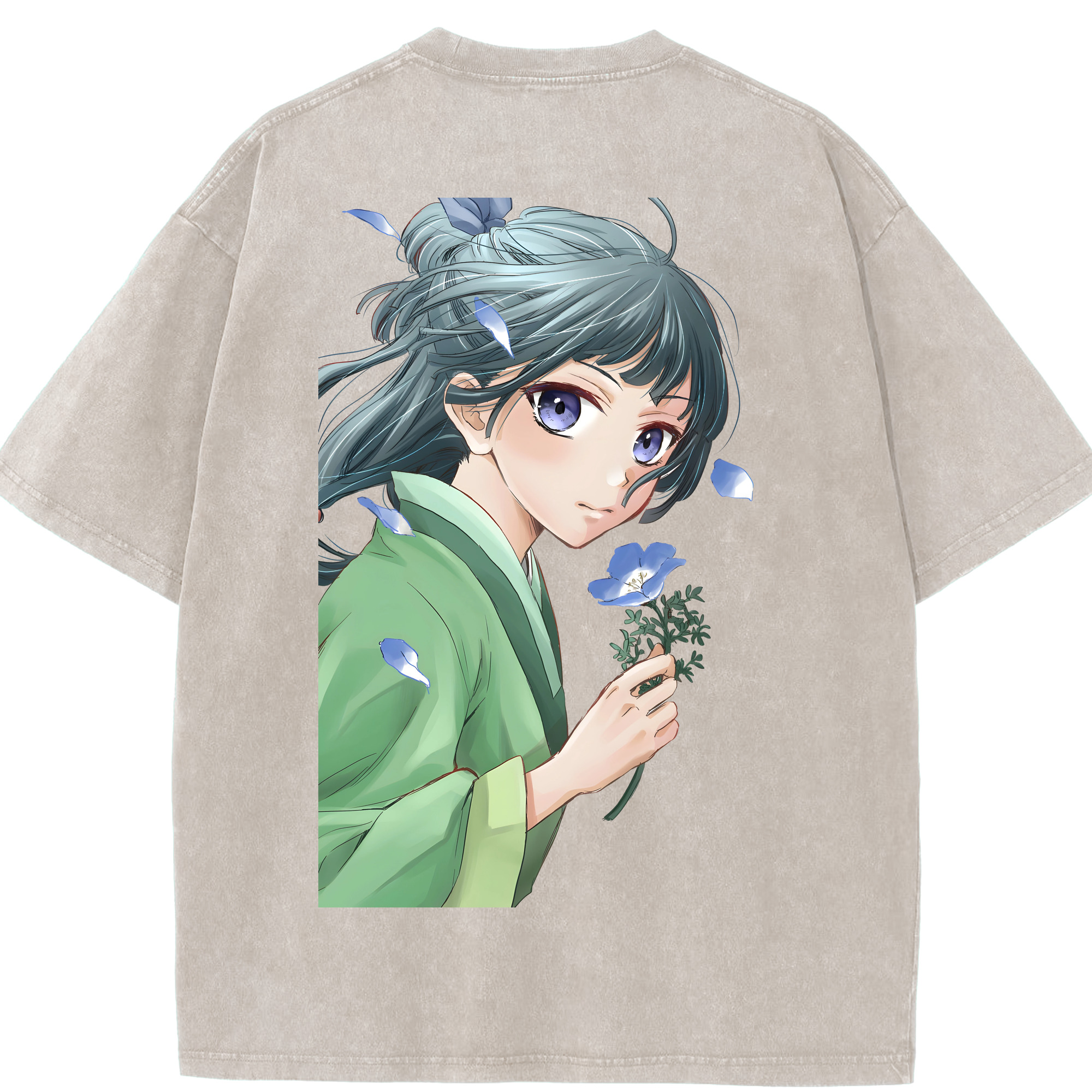（画像用） 薬屋のひとりごと The Apothecary Diaries 綿100% ヴィンテージ風 半袖Tシャツ（背面プリント）