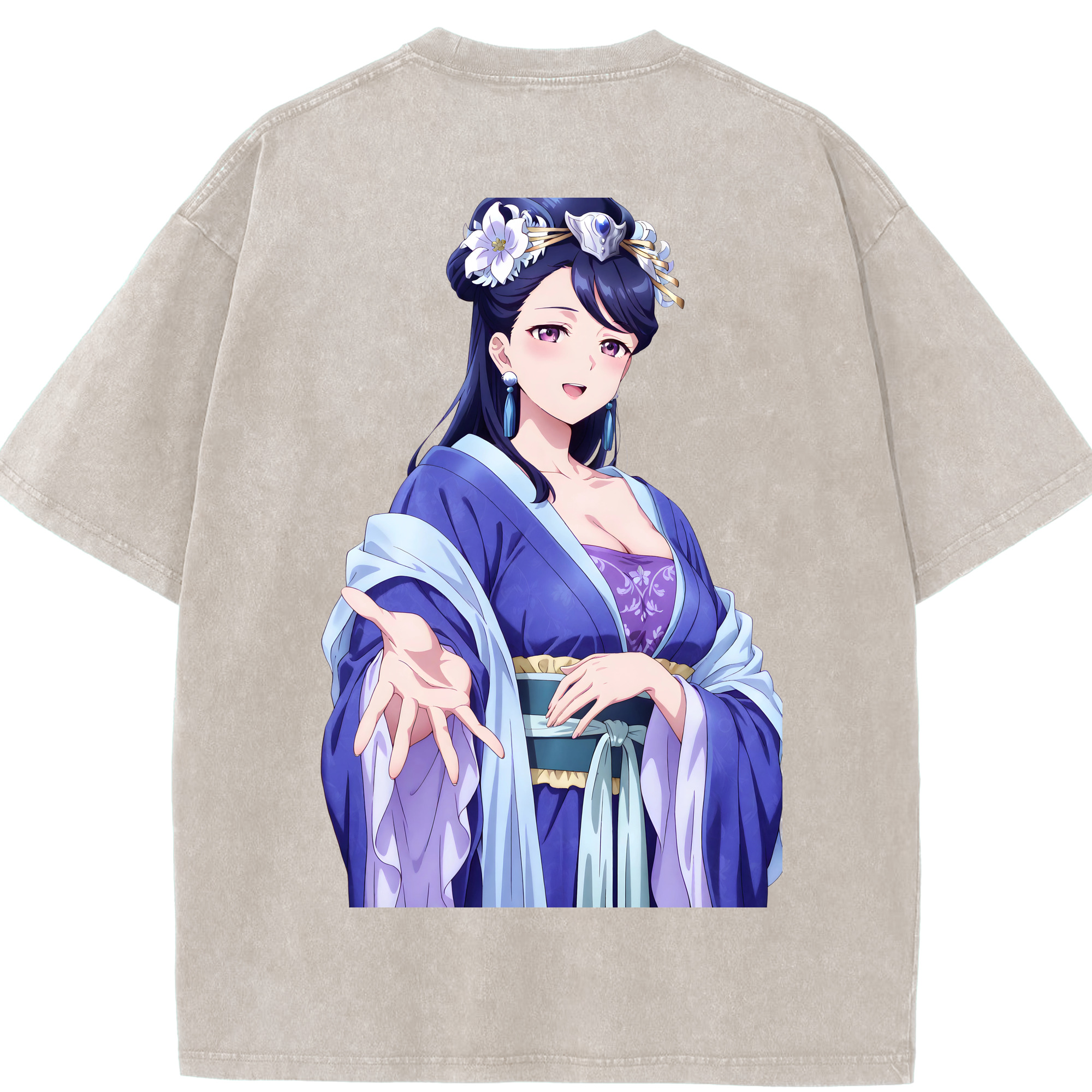 （画像用） 薬屋のひとりごと The Apothecary Diaries 綿100% ヴィンテージ風 半袖Tシャツ（背面プリント）