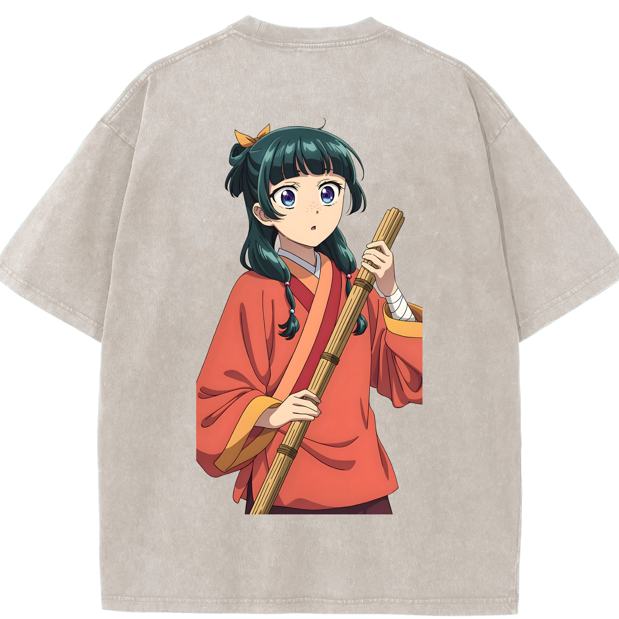 （画像用） 薬屋のひとりごと The Apothecary Diaries 綿100% ヴィンテージ風 半袖Tシャツ（背面プリント）