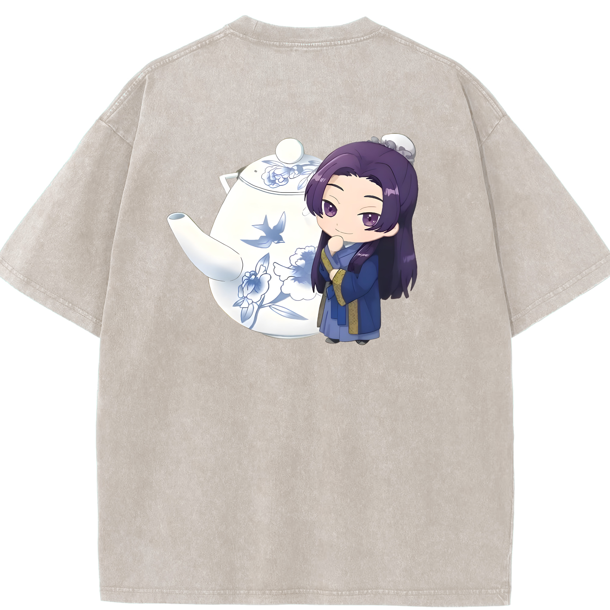 （画像用） 薬屋のひとりごと The Apothecary Diaries 綿100% ヴィンテージ風 半袖Tシャツ（背面プリント）