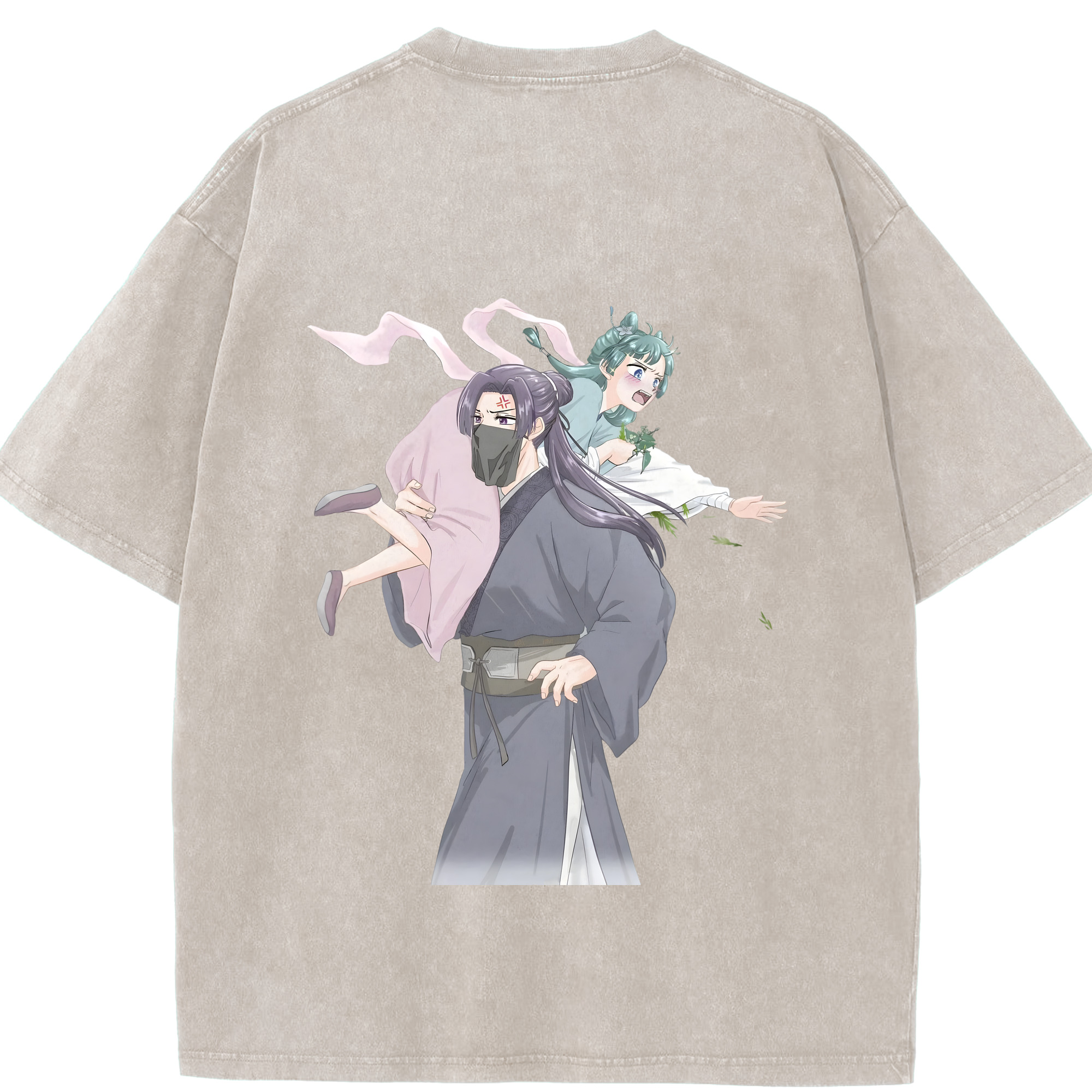 （画像用） 薬屋のひとりごと The Apothecary Diaries 綿100% ヴィンテージ風 半袖Tシャツ（背面プリント）