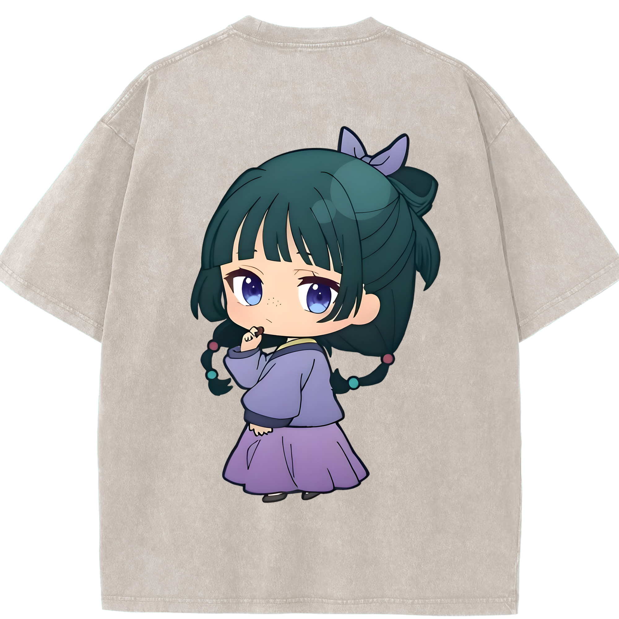 （画像用） 薬屋のひとりごと The Apothecary Diaries 綿100% ヴィンテージ風 半袖Tシャツ（背面プリント）