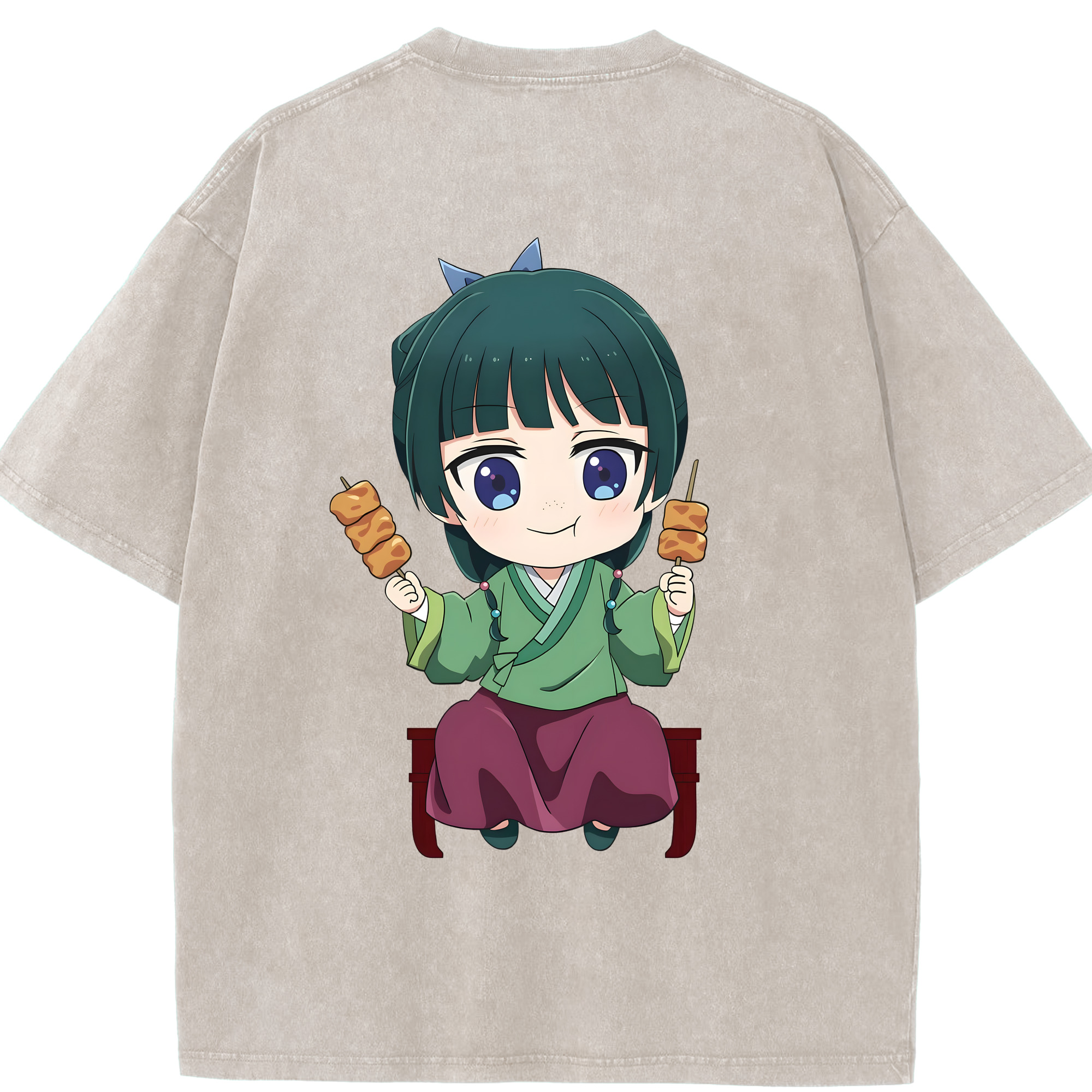 （画像用） 薬屋のひとりごと The Apothecary Diaries 綿100% ヴィンテージ風 半袖Tシャツ（背面プリント）