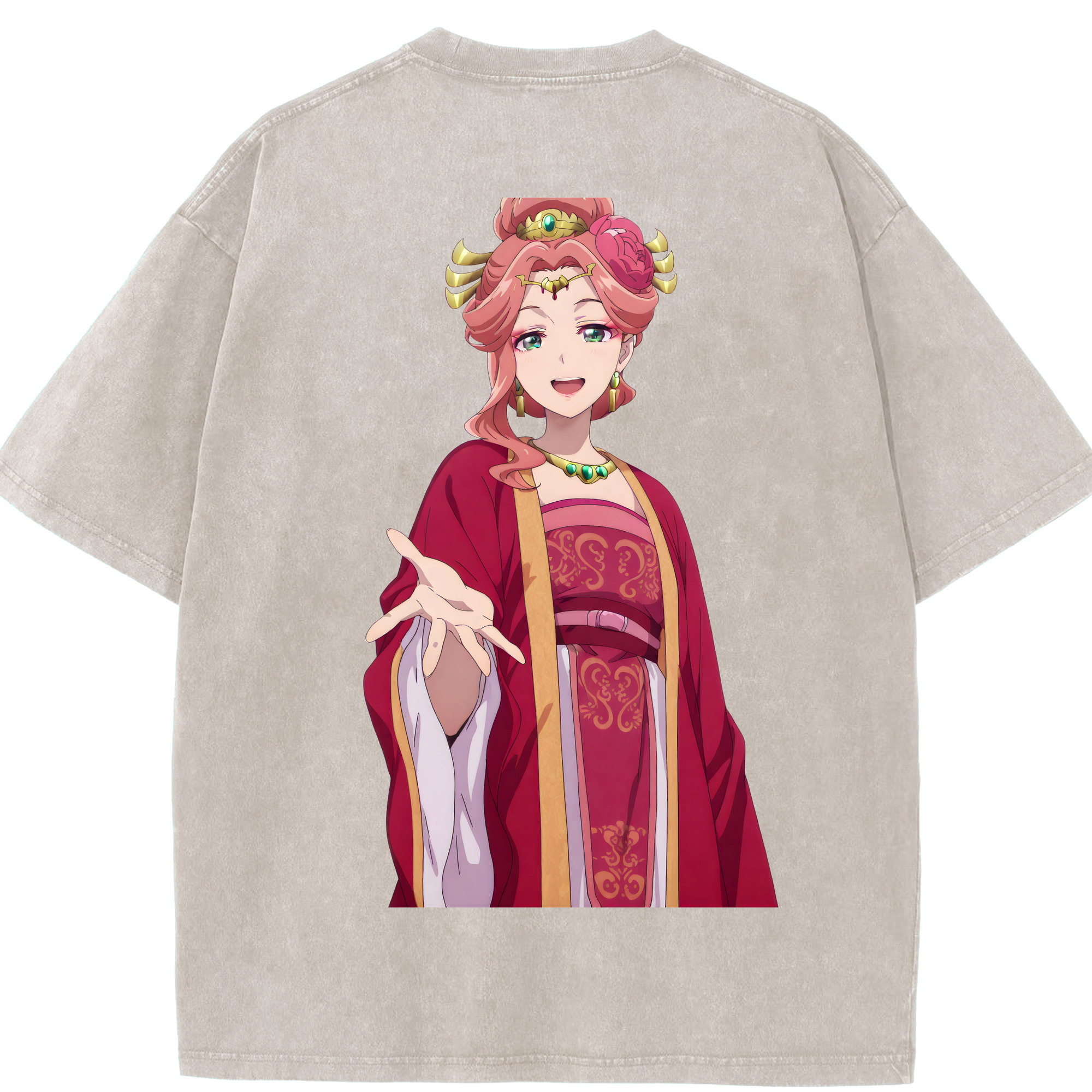 （画像用） 薬屋のひとりごと The Apothecary Diaries 綿100% ヴィンテージ風 半袖Tシャツ（背面プリント）