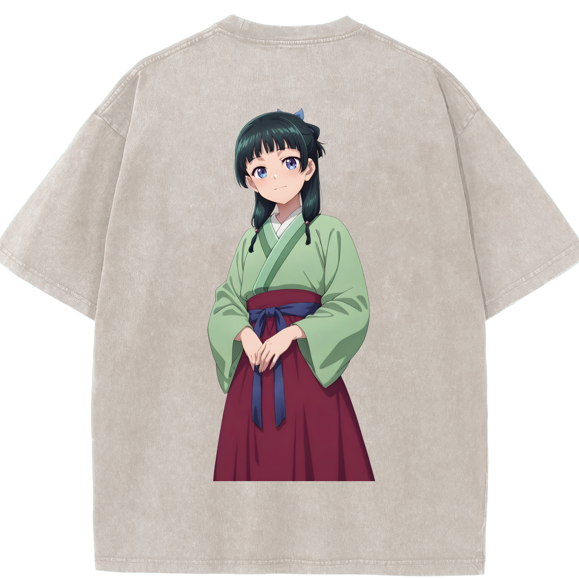 （画像用） 薬屋のひとりごと The Apothecary Diaries 綿100% ヴィンテージ風 半袖Tシャツ（背面プリント）