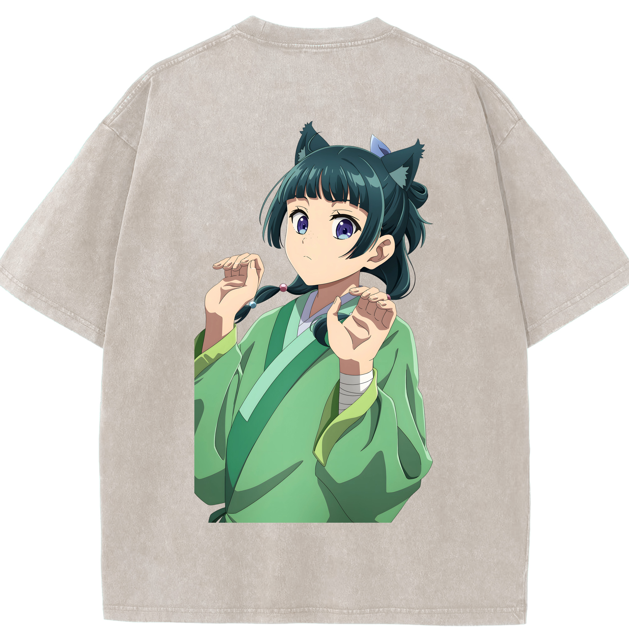 （画像用） 薬屋のひとりごと The Apothecary Diaries 綿100% ヴィンテージ風 半袖Tシャツ（背面プリント）
