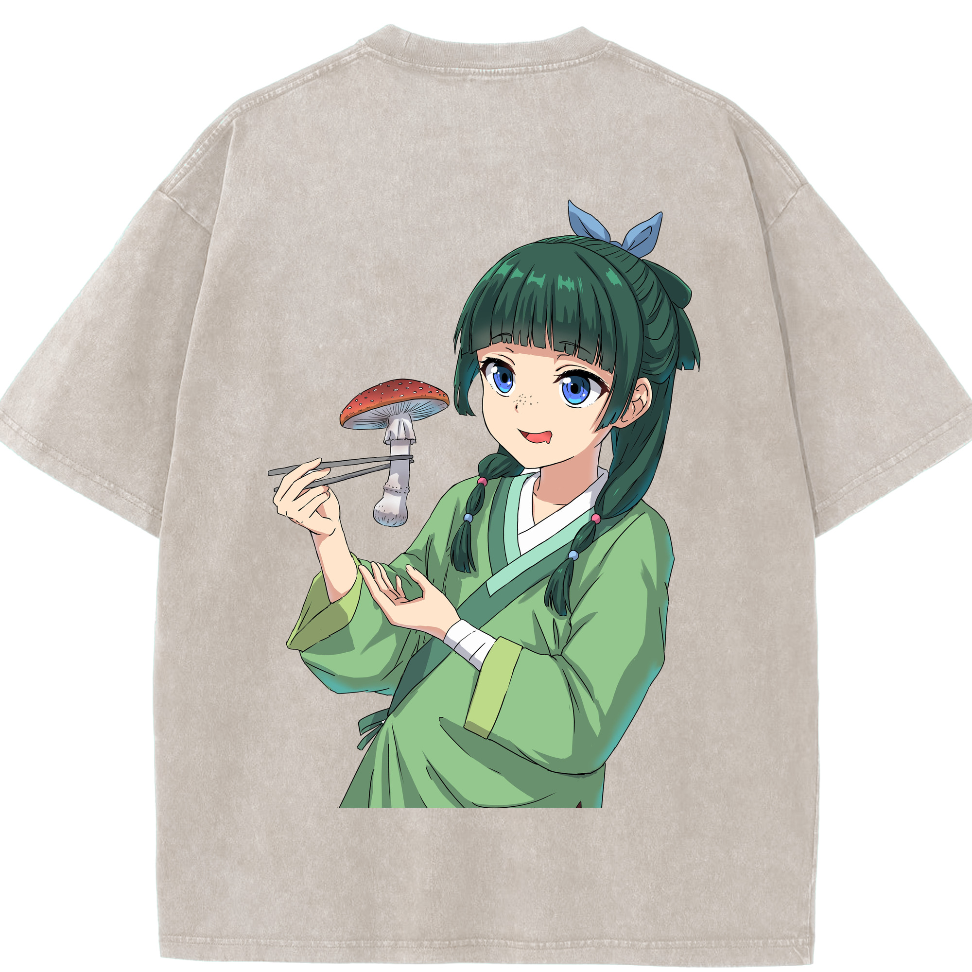 （画像用） 薬屋のひとりごと The Apothecary Diaries 綿100% ヴィンテージ風 半袖Tシャツ（背面プリント）