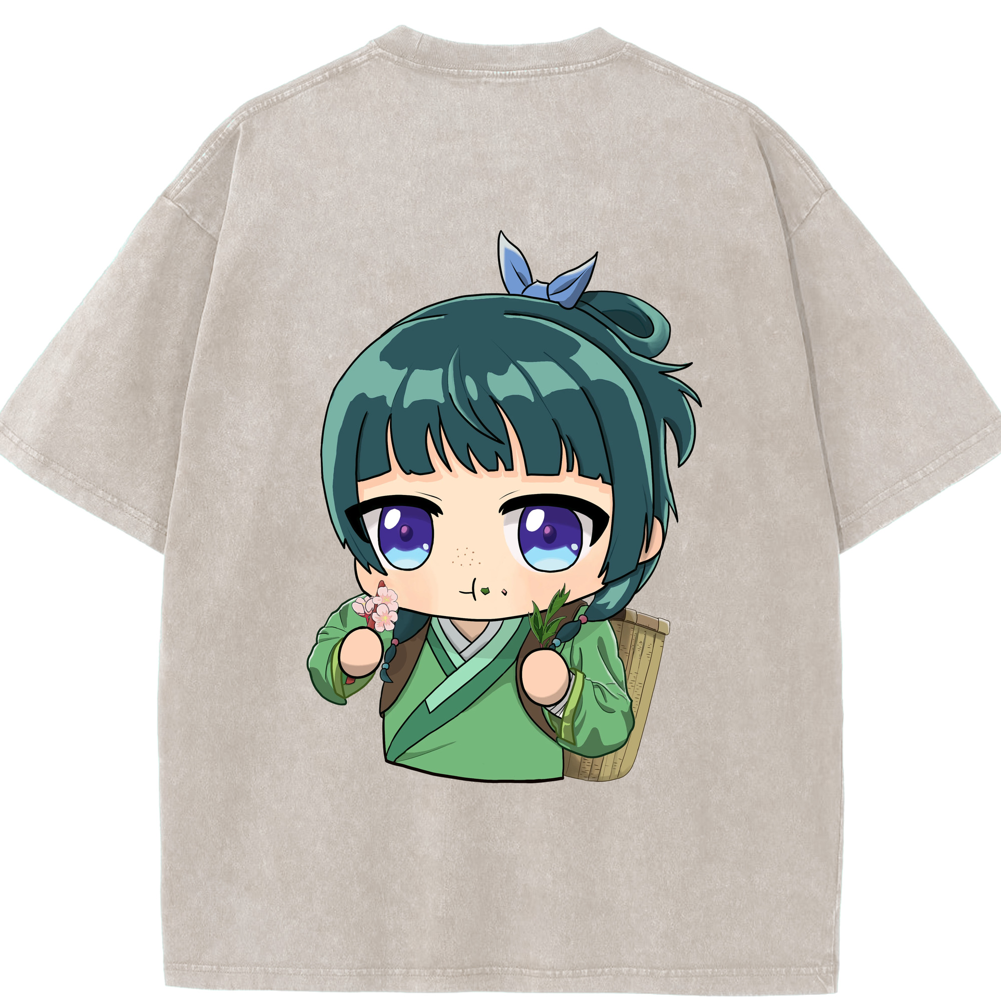 （画像用） 薬屋のひとりごと The Apothecary Diaries 綿100% ヴィンテージ風 半袖Tシャツ（背面プリント）