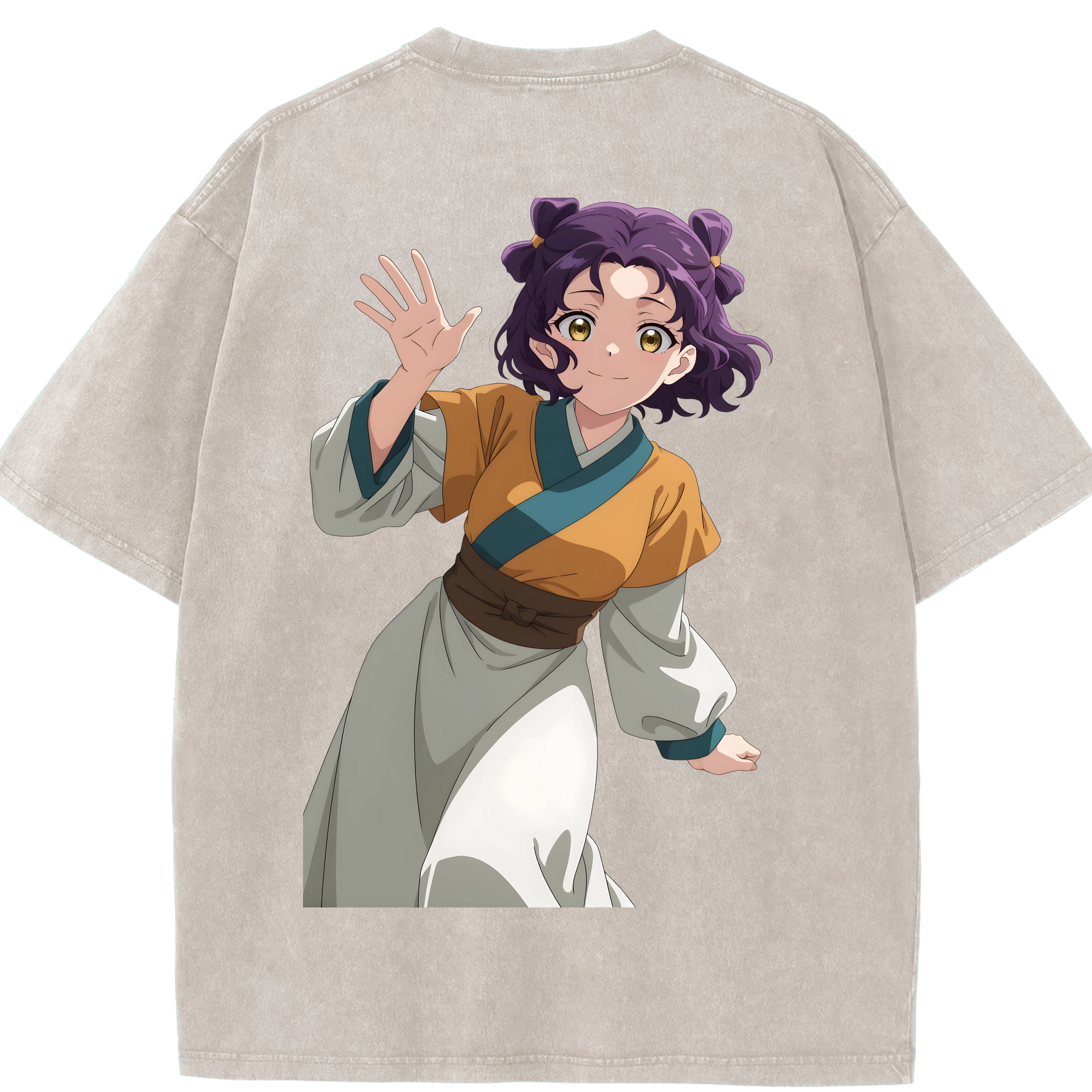 （画像用） 薬屋のひとりごと The Apothecary Diaries 綿100% ヴィンテージ風 半袖Tシャツ（背面プリント）