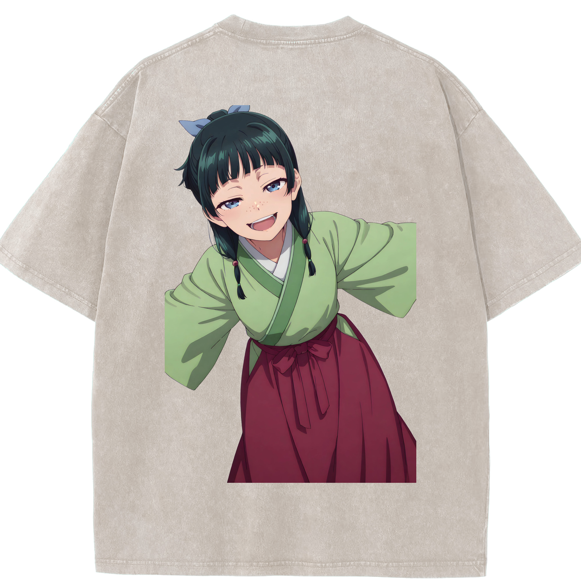 （画像用） 薬屋のひとりごと The Apothecary Diaries 綿100% ヴィンテージ風 半袖Tシャツ（背面プリント）