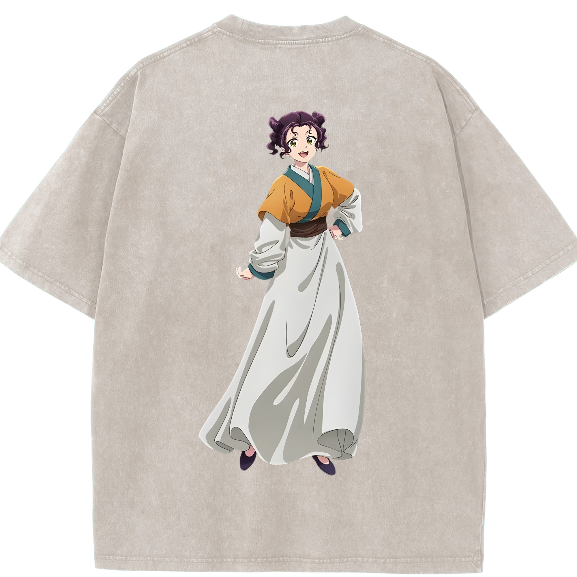 （画像用） 薬屋のひとりごと The Apothecary Diaries 綿100% ヴィンテージ風 半袖Tシャツ（背面プリント）