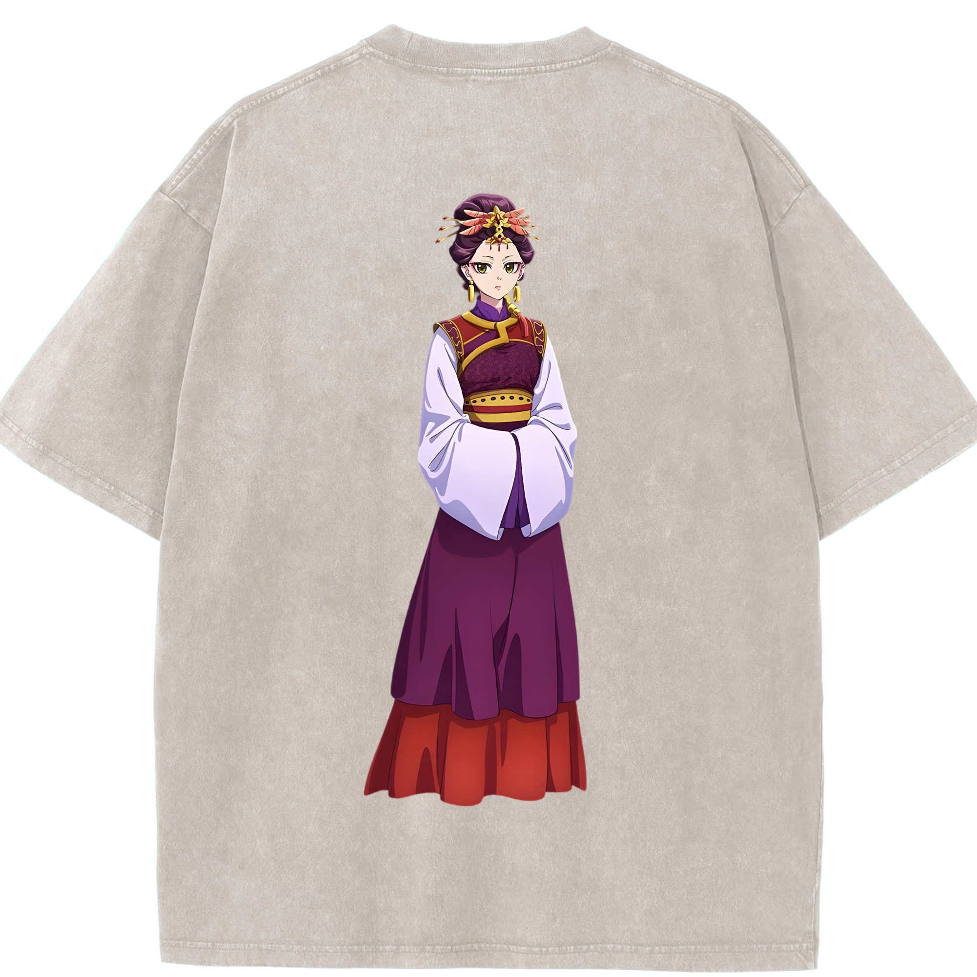（画像用） 薬屋のひとりごと The Apothecary Diaries 綿100% ヴィンテージ風 半袖Tシャツ（背面プリント）