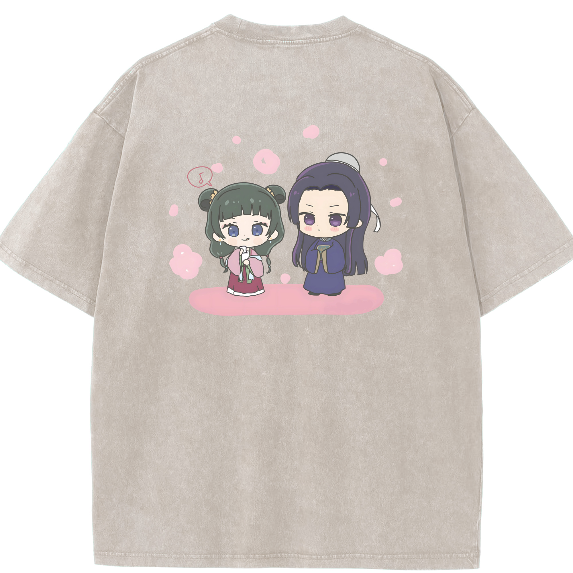 （画像用） 薬屋のひとりごと The Apothecary Diaries 綿100% ヴィンテージ風 半袖Tシャツ（背面プリント）