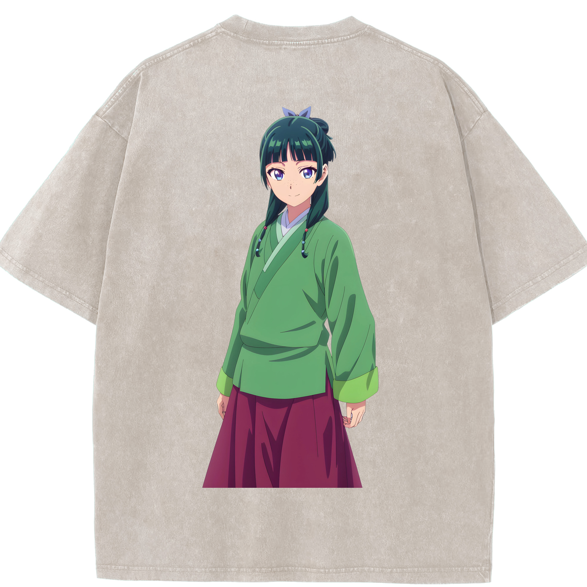 （画像用） 薬屋のひとりごと The Apothecary Diaries 綿100% ヴィンテージ風 半袖Tシャツ（背面プリント）