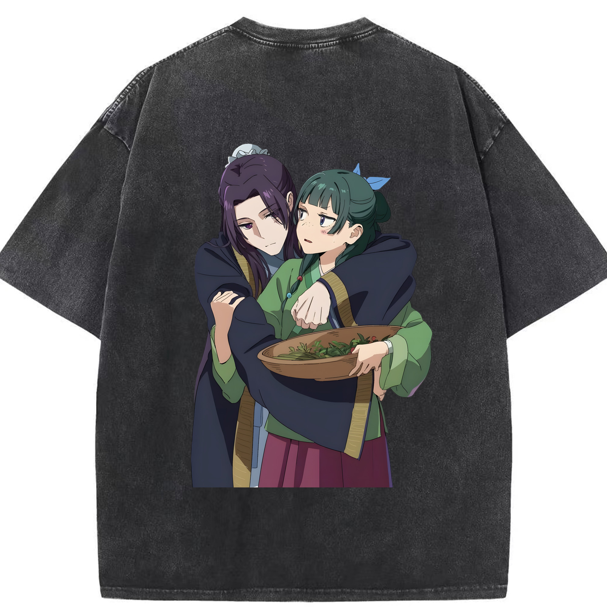 （画像用） 薬屋のひとりごと The Apothecary Diaries 綿100% ヴィンテージ風 半袖Tシャツ（背面プリント）