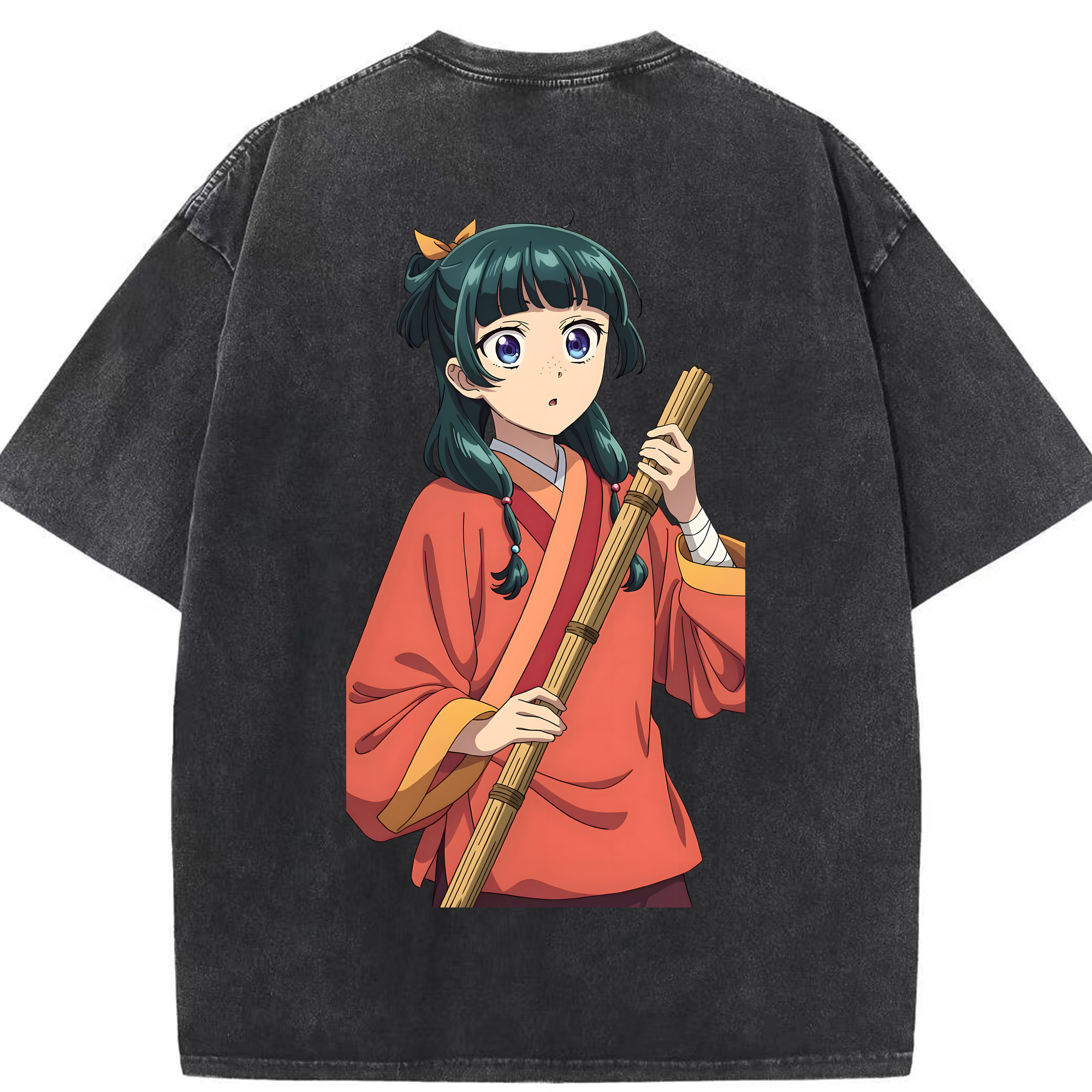 （画像用） 薬屋のひとりごと The Apothecary Diaries 綿100% ヴィンテージ風 半袖Tシャツ（背面プリント）