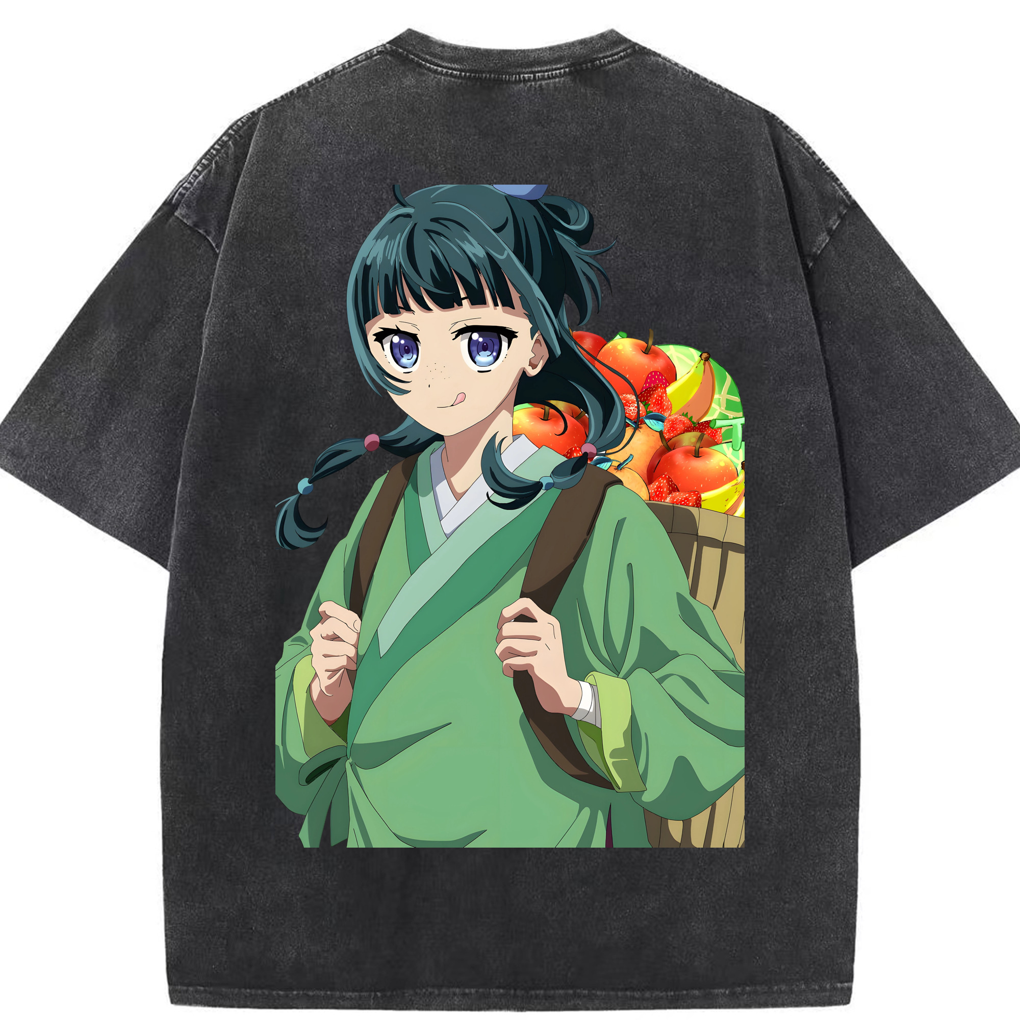 （画像用） 薬屋のひとりごと The Apothecary Diaries 綿100% ヴィンテージ風 半袖Tシャツ（背面プリント）