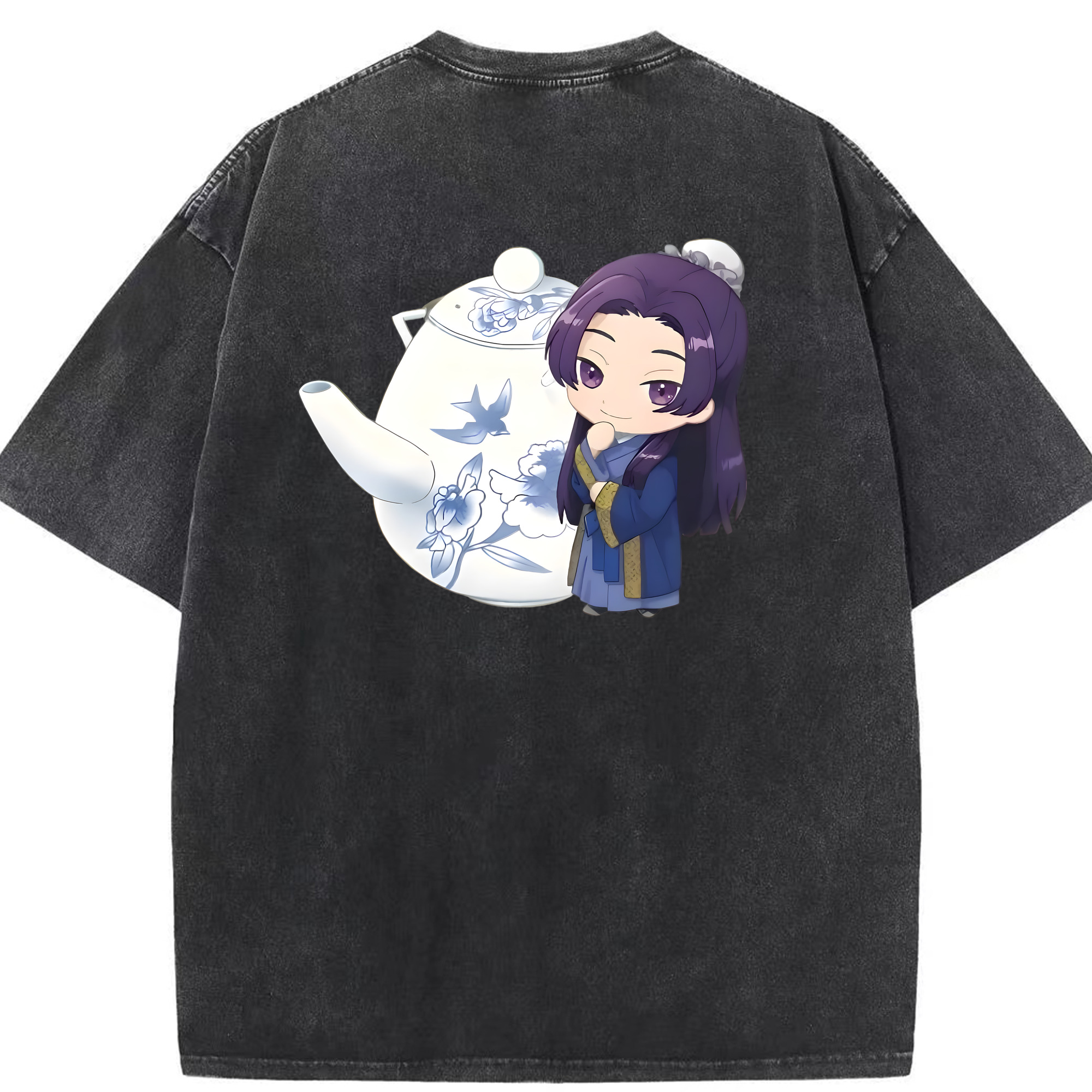 （画像用） 薬屋のひとりごと The Apothecary Diaries 綿100% ヴィンテージ風 半袖Tシャツ（背面プリント）