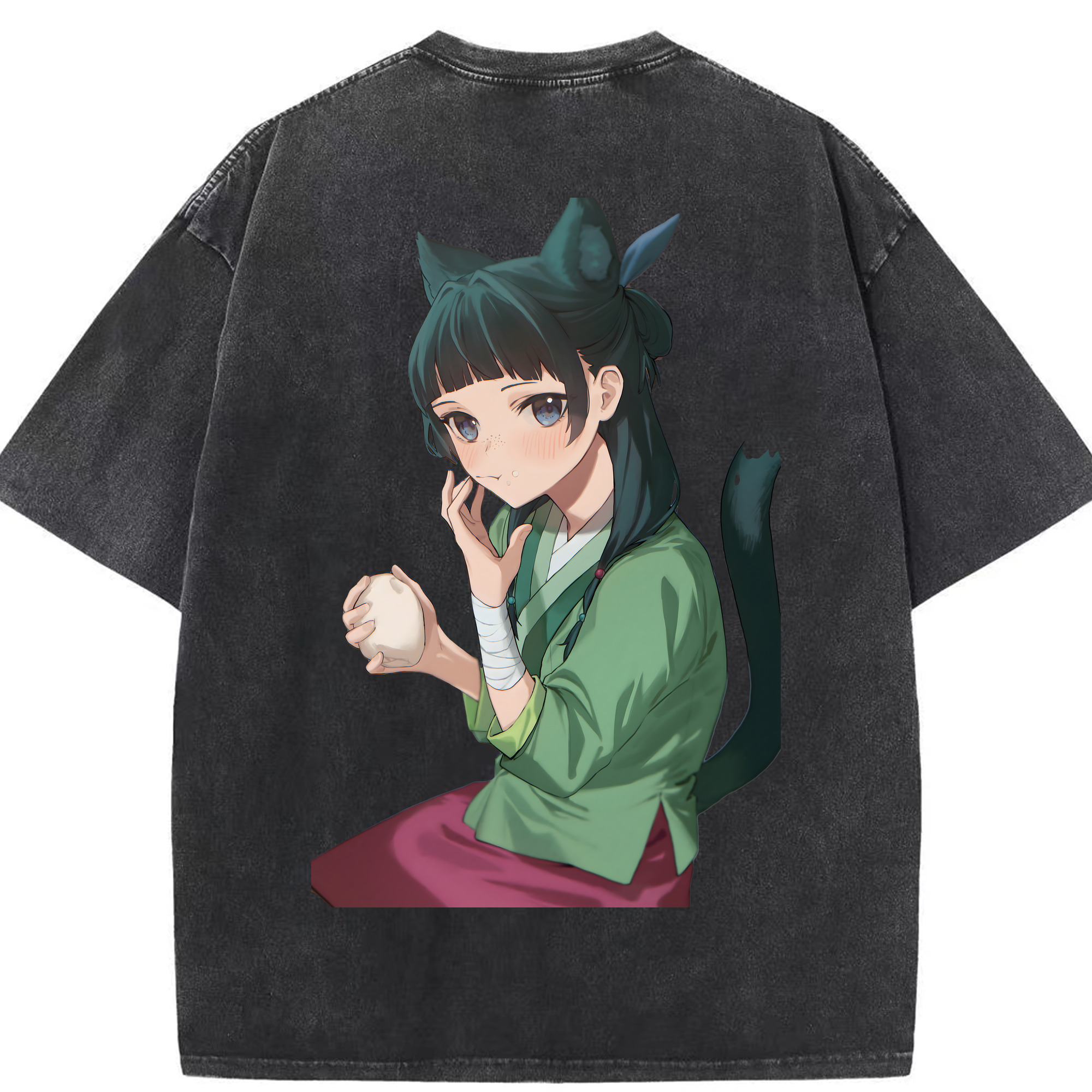 （画像用） 薬屋のひとりごと The Apothecary Diaries 綿100% ヴィンテージ風 半袖Tシャツ（背面プリント）