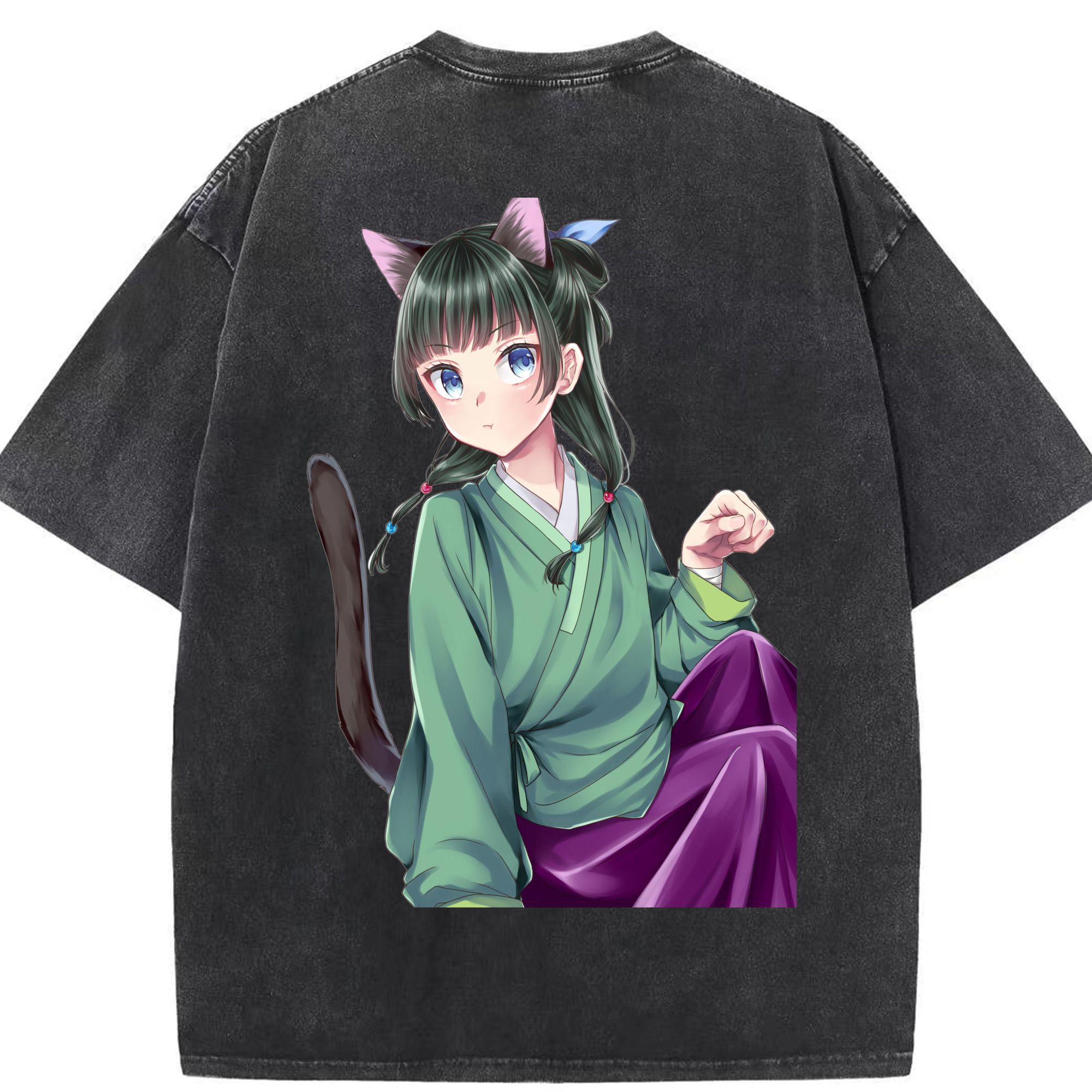 （画像用） 薬屋のひとりごと The Apothecary Diaries 綿100% ヴィンテージ風 半袖Tシャツ（背面プリント）