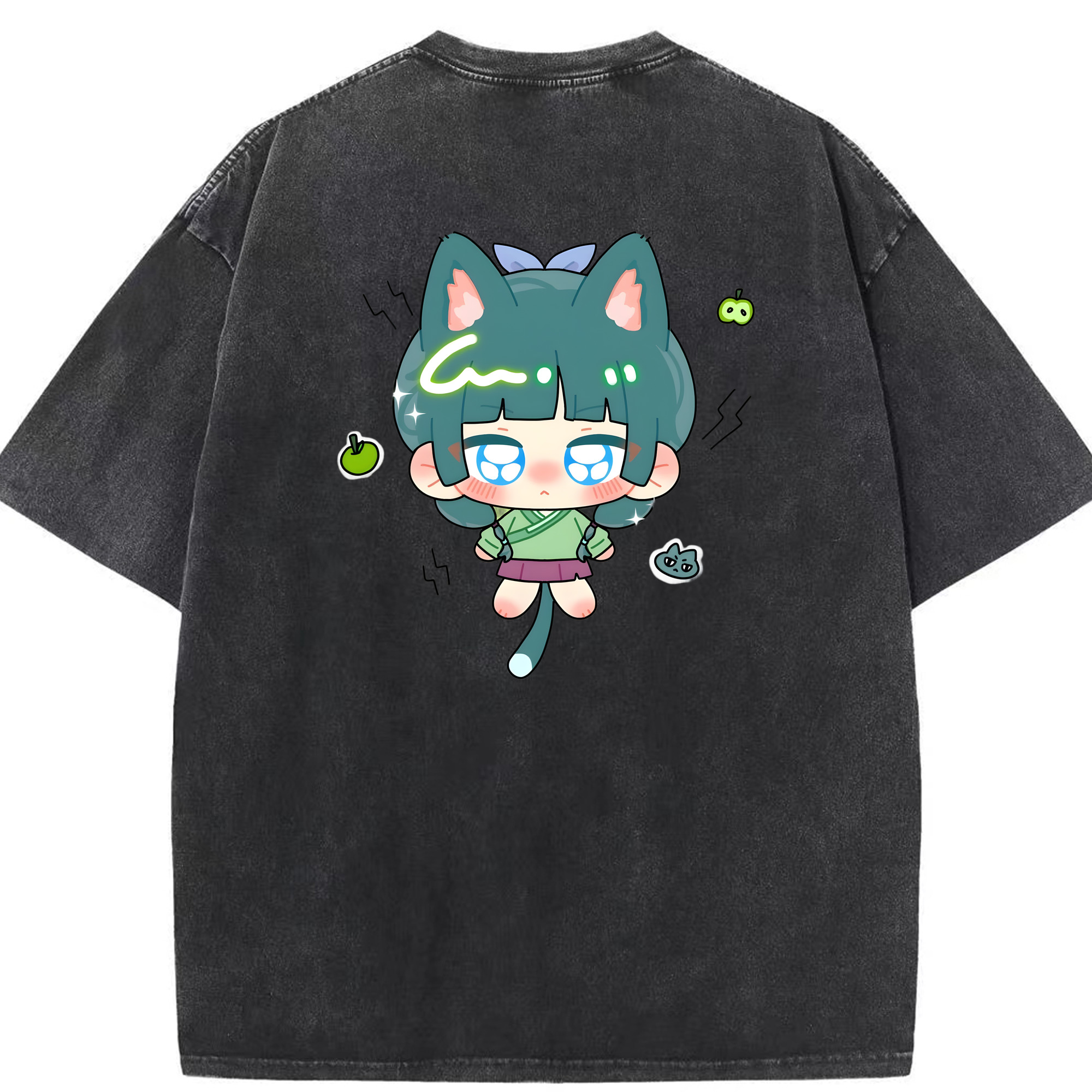 （画像用） 薬屋のひとりごと The Apothecary Diaries 綿100% ヴィンテージ風 半袖Tシャツ（背面プリント）