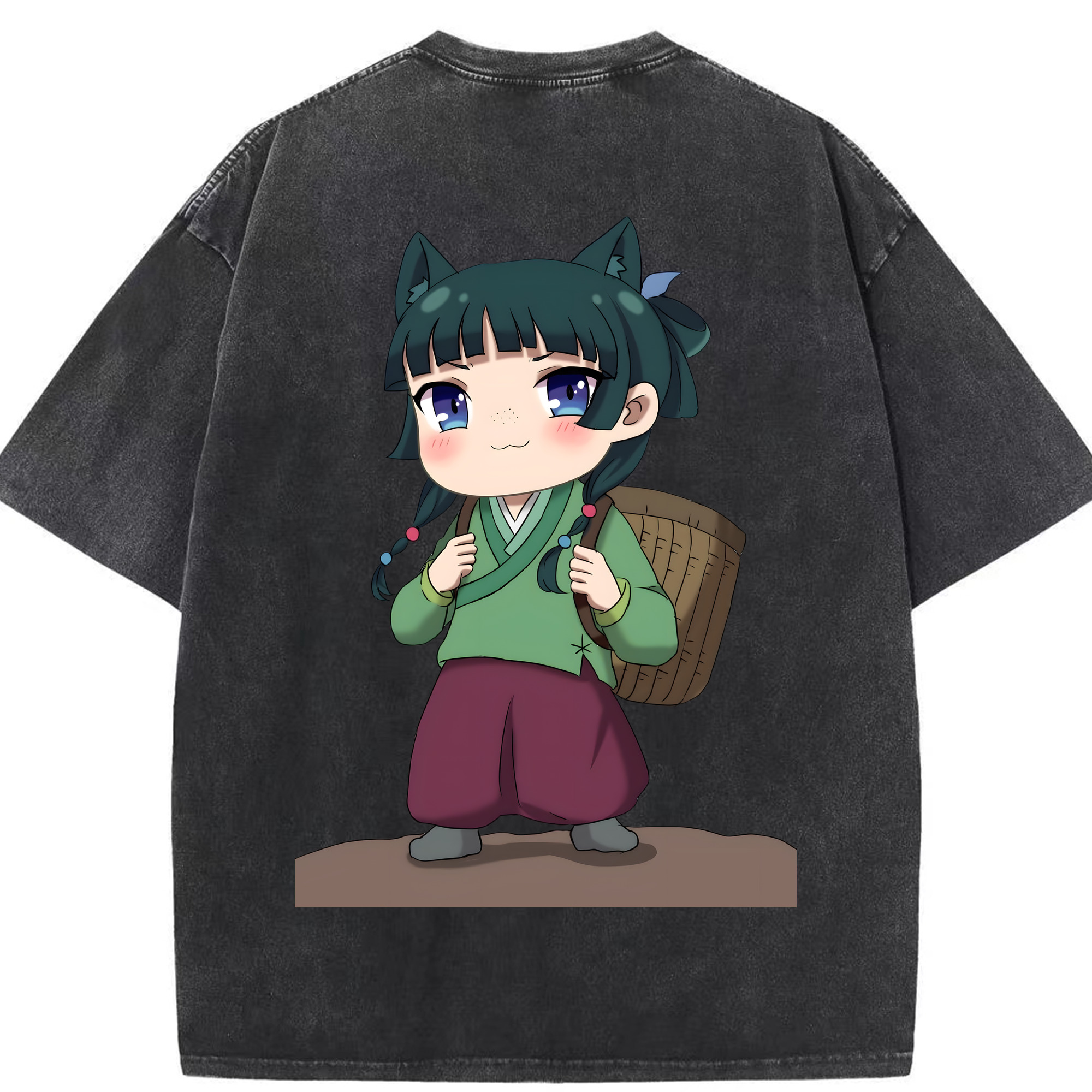 （画像用） 薬屋のひとりごと The Apothecary Diaries 綿100% ヴィンテージ風 半袖Tシャツ（背面プリント）