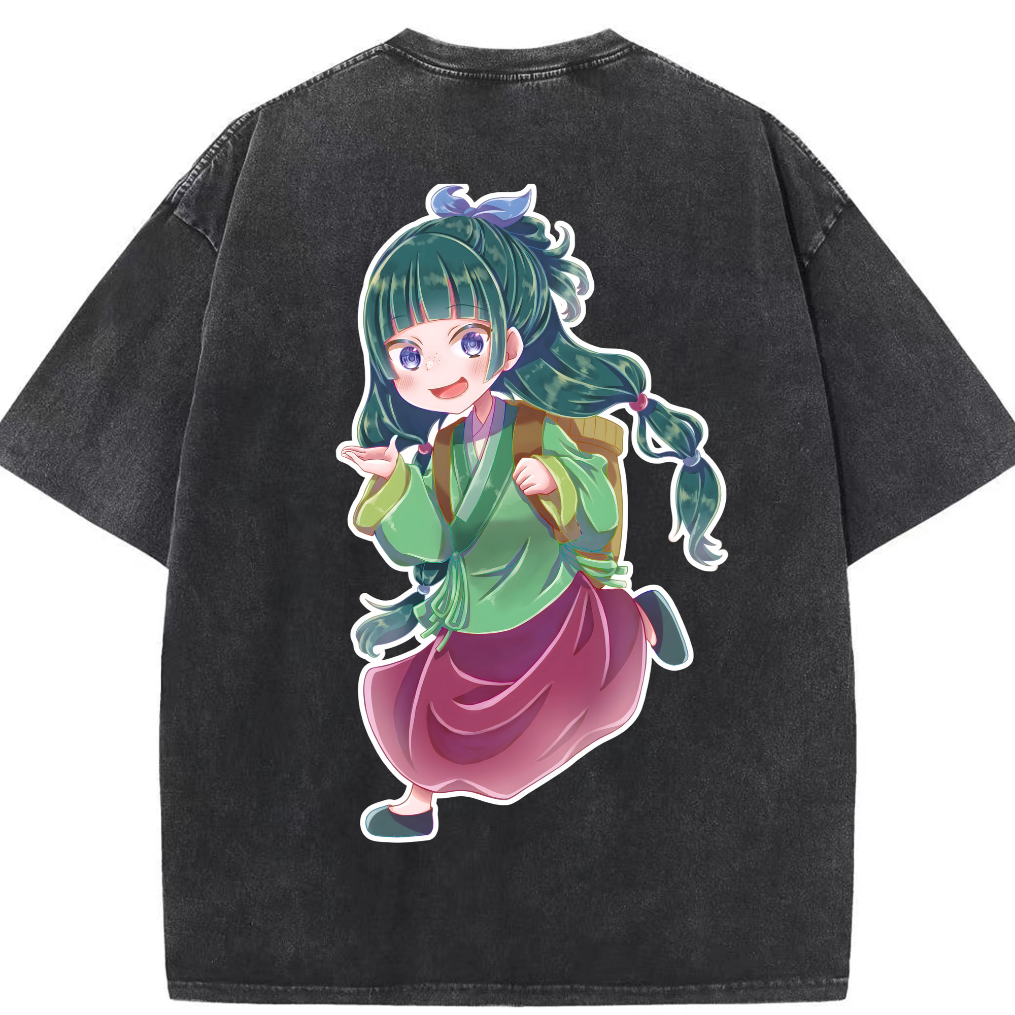 （画像用） 薬屋のひとりごと The Apothecary Diaries 綿100% ヴィンテージ風 半袖Tシャツ（背面プリント）