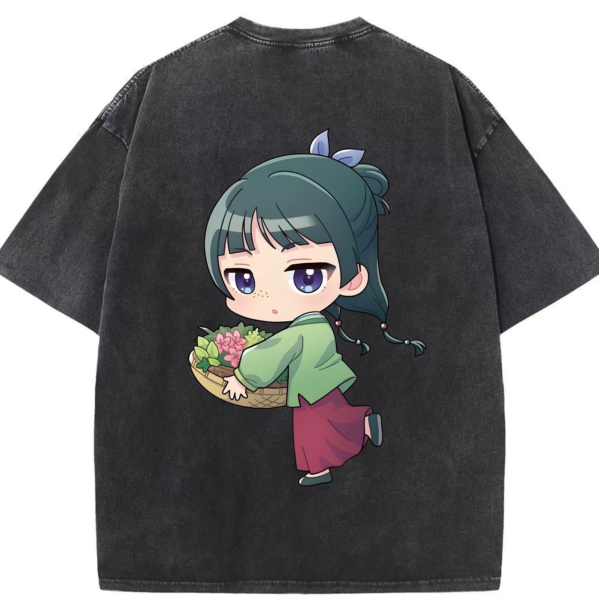 （画像用） 薬屋のひとりごと The Apothecary Diaries 綿100% ヴィンテージ風 半袖Tシャツ（背面プリント）