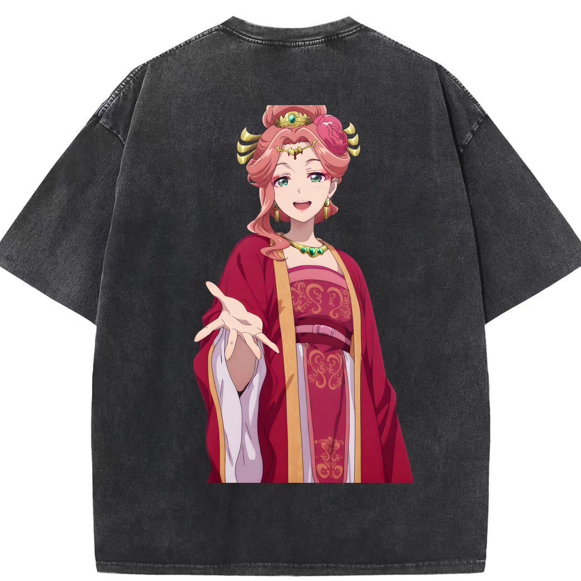 （画像用） 薬屋のひとりごと The Apothecary Diaries 綿100% ヴィンテージ風 半袖Tシャツ（背面プリント）
