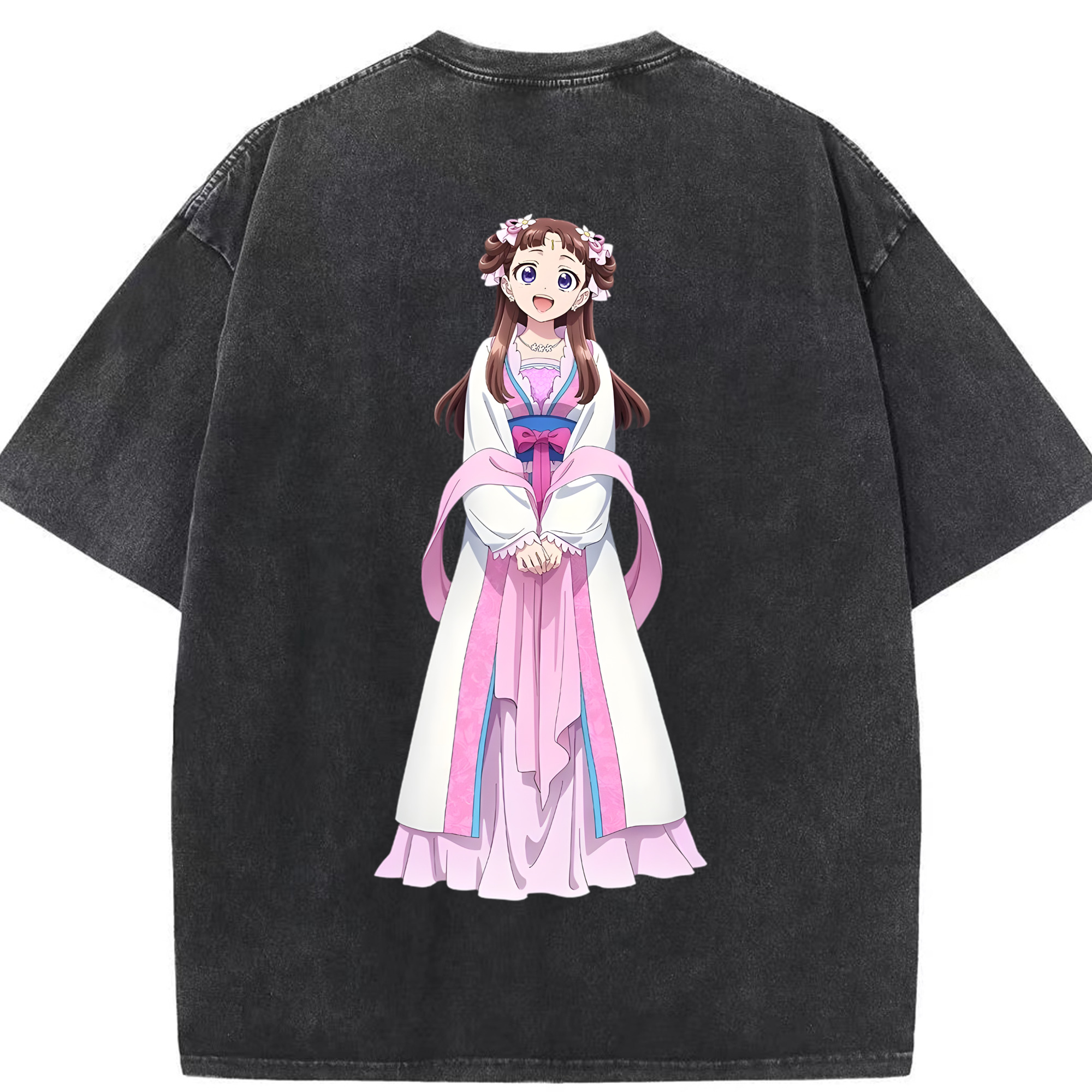 （画像用） 薬屋のひとりごと The Apothecary Diaries 綿100% ヴィンテージ風 半袖Tシャツ（背面プリント）