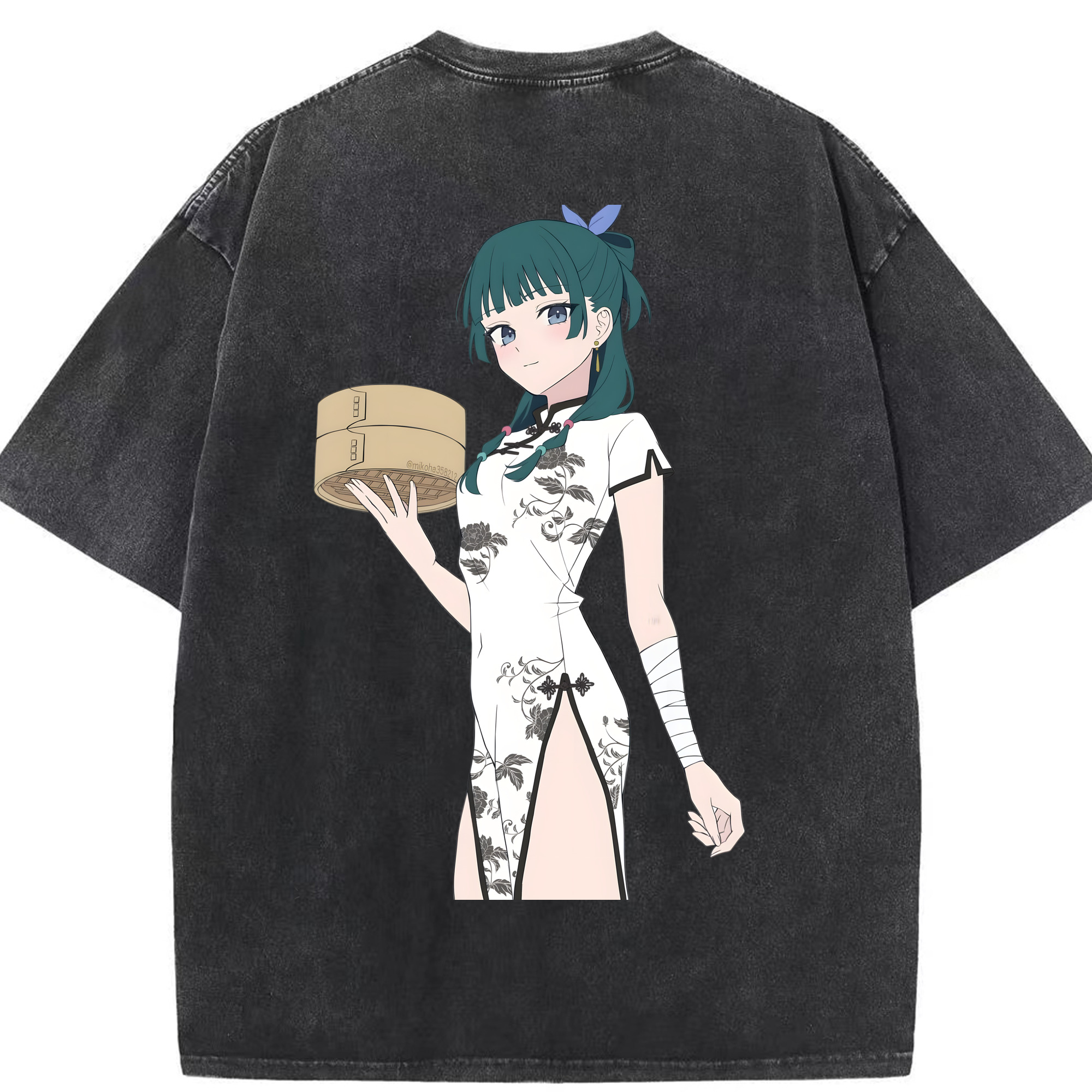 （画像用） 薬屋のひとりごと The Apothecary Diaries 綿100% ヴィンテージ風 半袖Tシャツ（背面プリント）