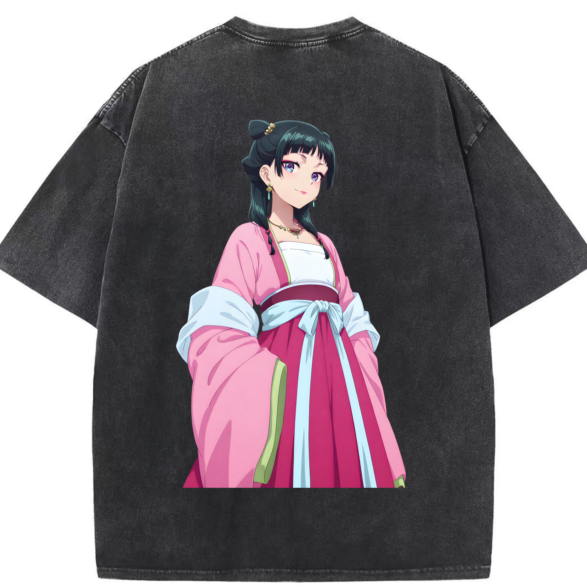（画像用） 薬屋のひとりごと The Apothecary Diaries 綿100% ヴィンテージ風 半袖Tシャツ（背面プリント）