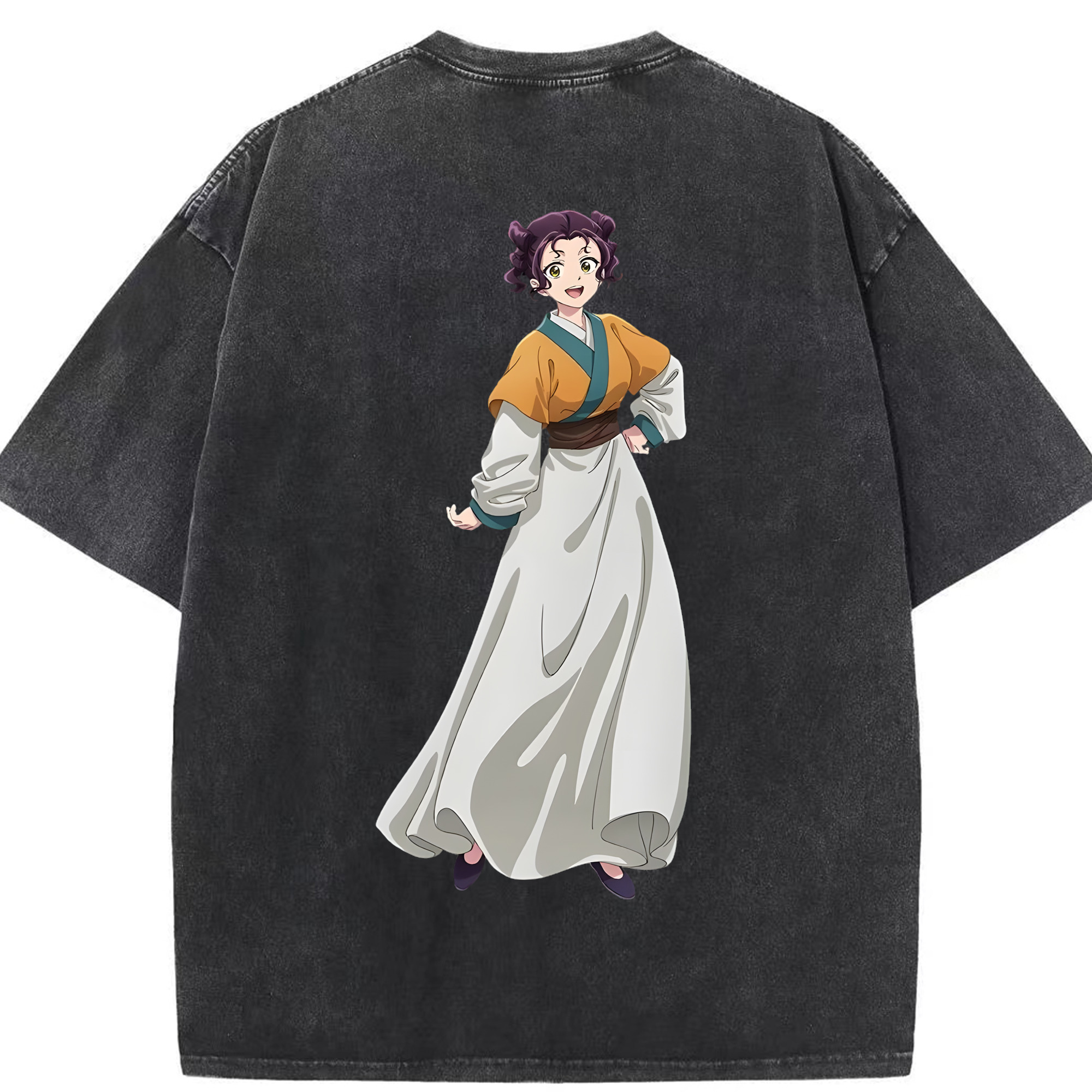 （画像用） 薬屋のひとりごと The Apothecary Diaries 綿100% ヴィンテージ風 半袖Tシャツ（背面プリント）
