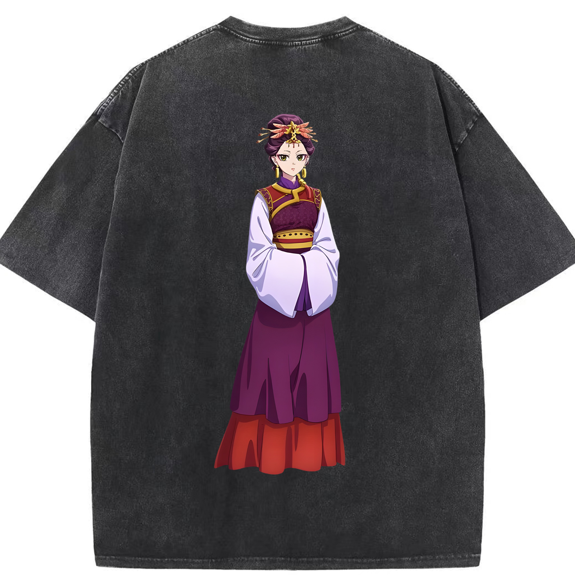 （画像用） 薬屋のひとりごと The Apothecary Diaries 綿100% ヴィンテージ風 半袖Tシャツ（背面プリント）