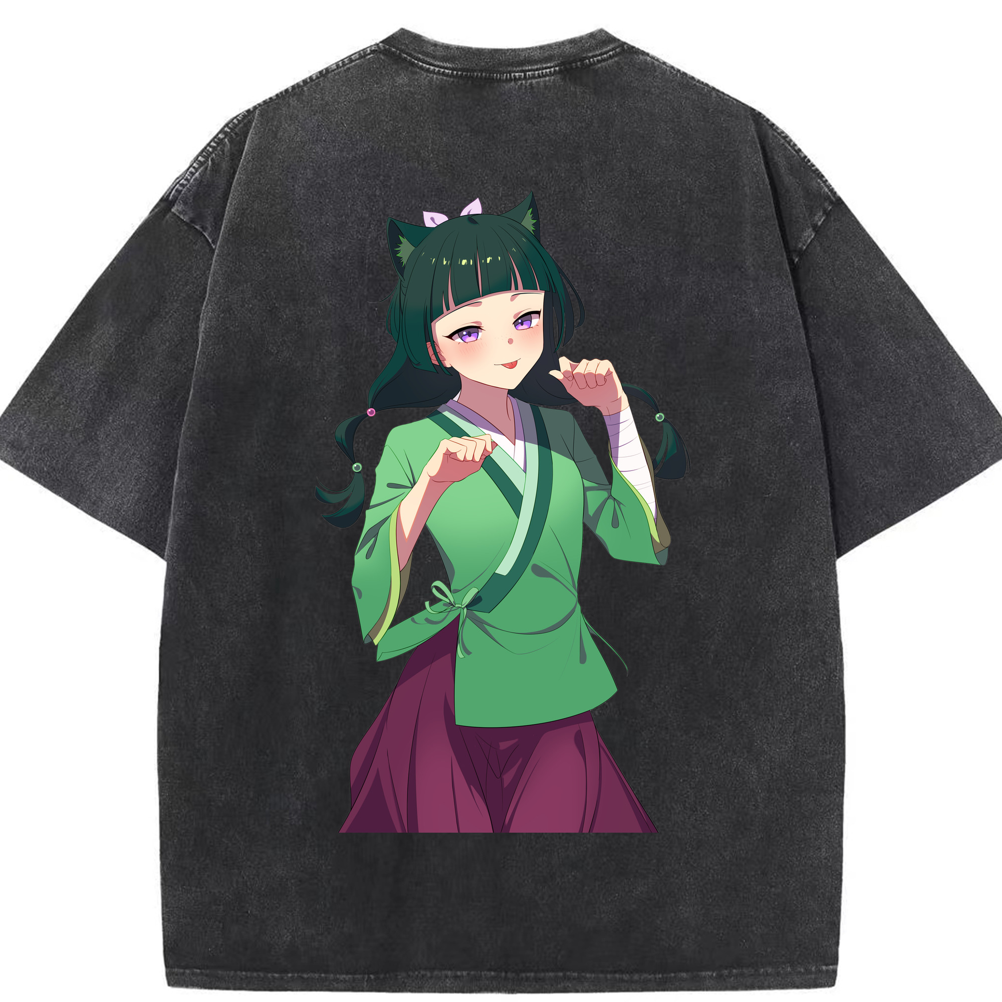 （画像用） 薬屋のひとりごと The Apothecary Diaries 綿100% ヴィンテージ風 半袖Tシャツ（背面プリント）