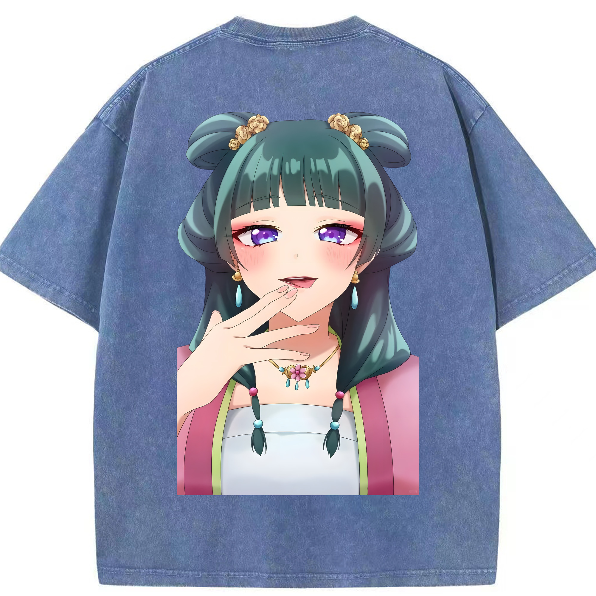 （画像用） 薬屋のひとりごと The Apothecary Diaries 綿100% ヴィンテージ風 半袖Tシャツ（背面プリント）
