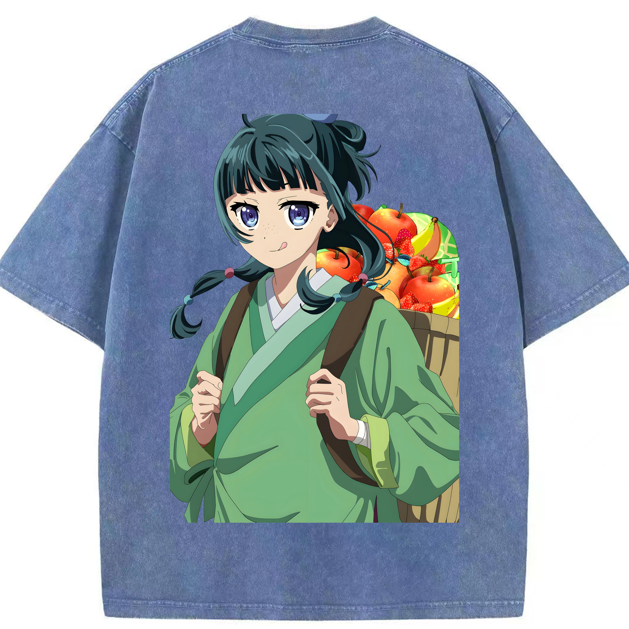 （画像用） 薬屋のひとりごと The Apothecary Diaries 綿100% ヴィンテージ風 半袖Tシャツ（背面プリント）