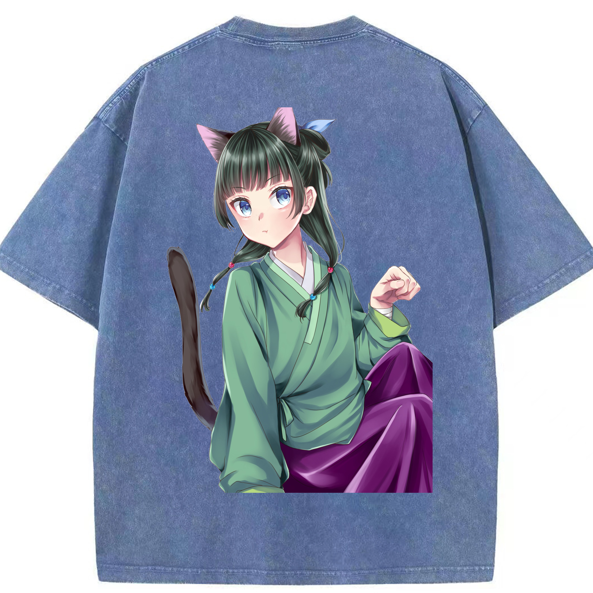 （画像用） 薬屋のひとりごと The Apothecary Diaries 綿100% ヴィンテージ風 半袖Tシャツ（背面プリント）
