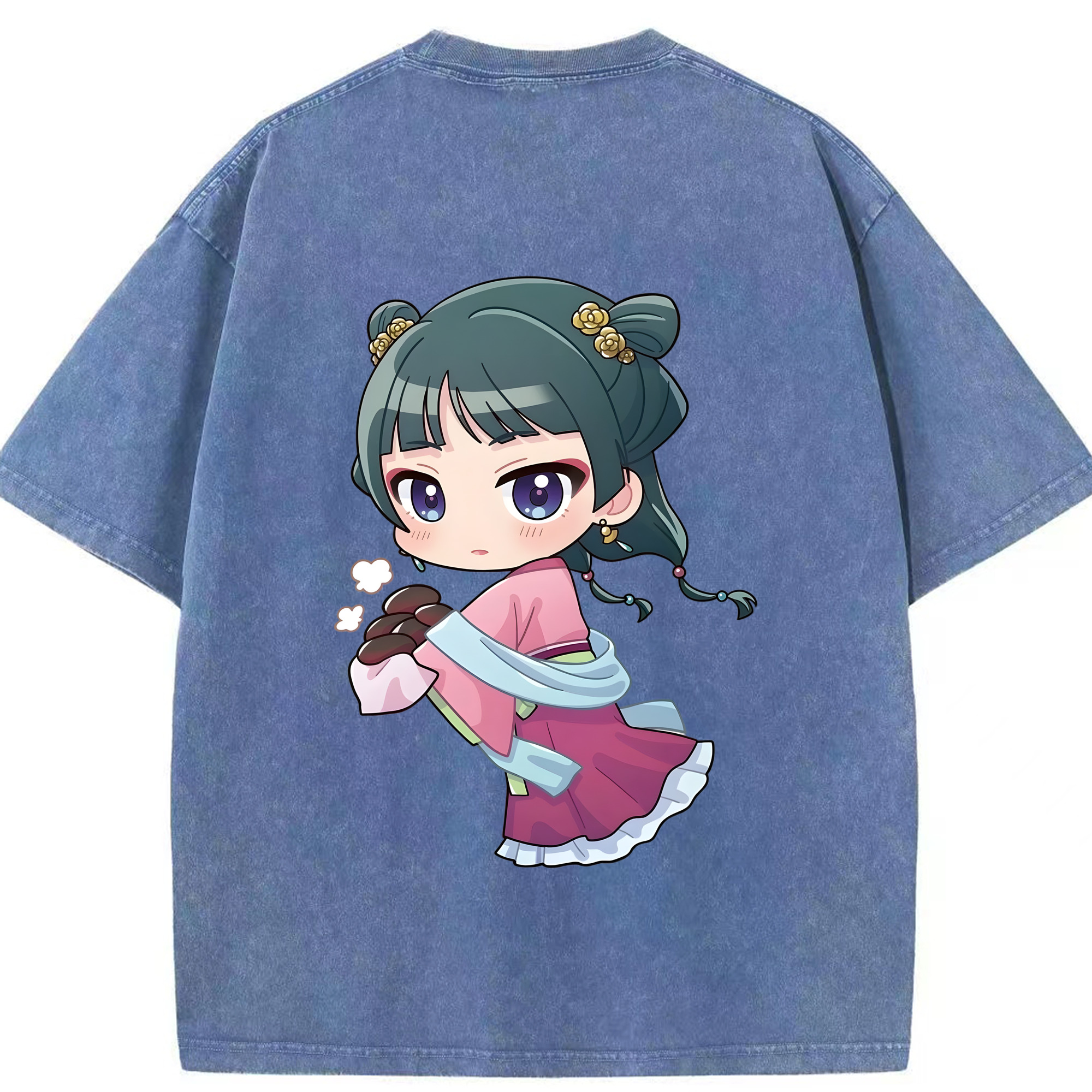 （画像用） 薬屋のひとりごと The Apothecary Diaries 綿100% ヴィンテージ風 半袖Tシャツ（背面プリント）