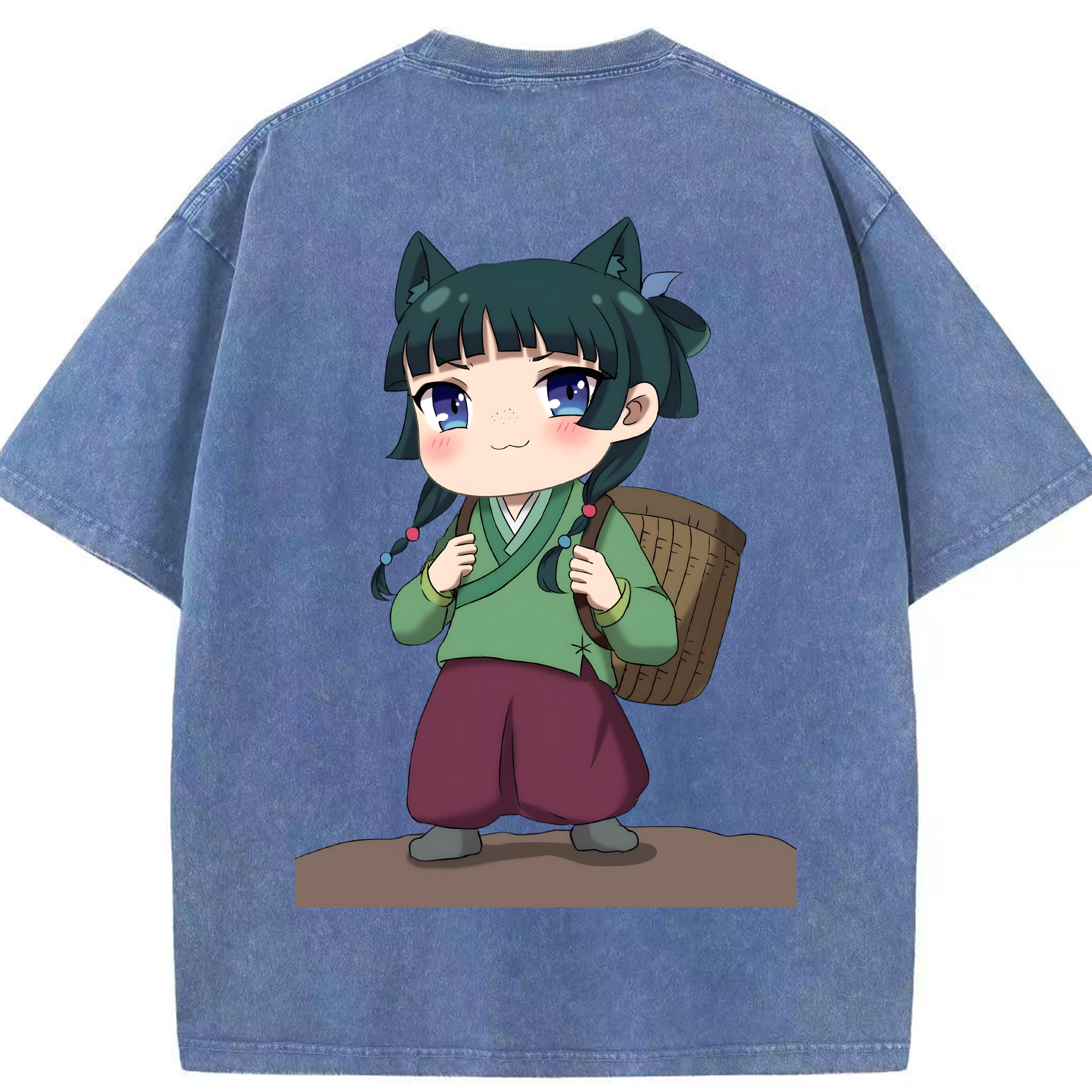（画像用） 薬屋のひとりごと The Apothecary Diaries 綿100% ヴィンテージ風 半袖Tシャツ（背面プリント）