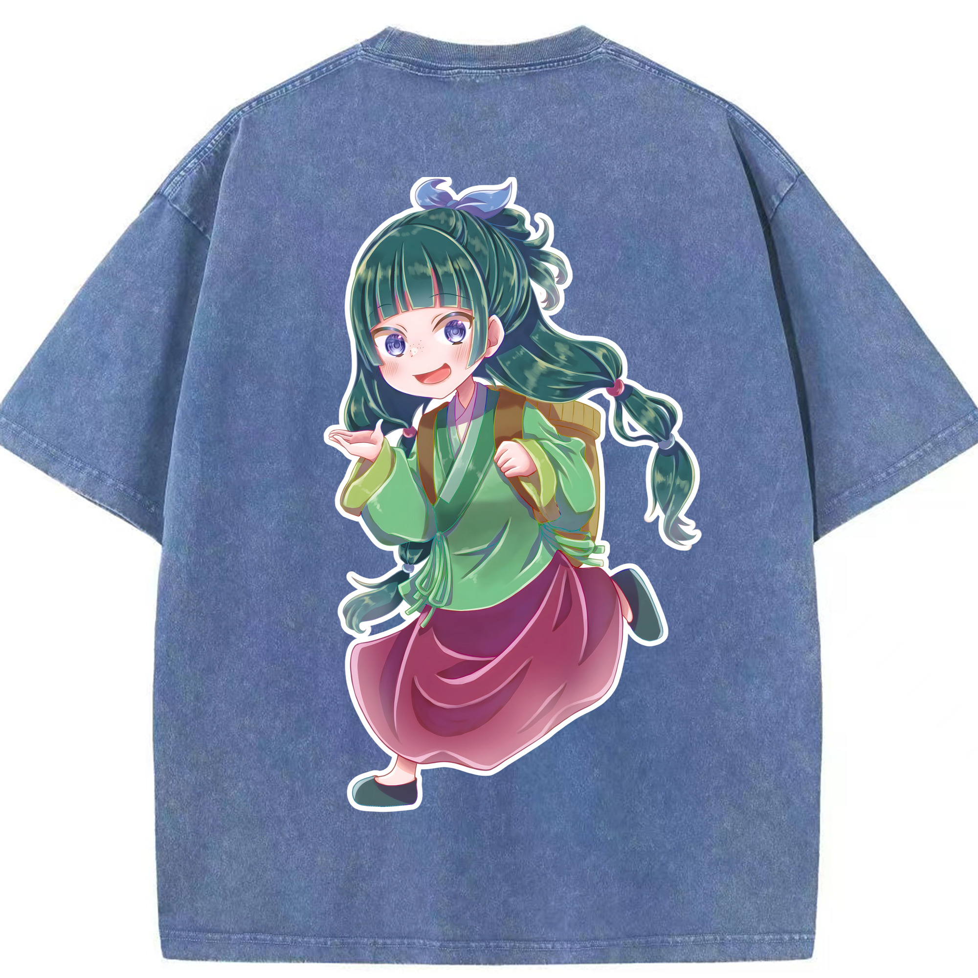 （画像用） 薬屋のひとりごと The Apothecary Diaries 綿100% ヴィンテージ風 半袖Tシャツ（背面プリント）