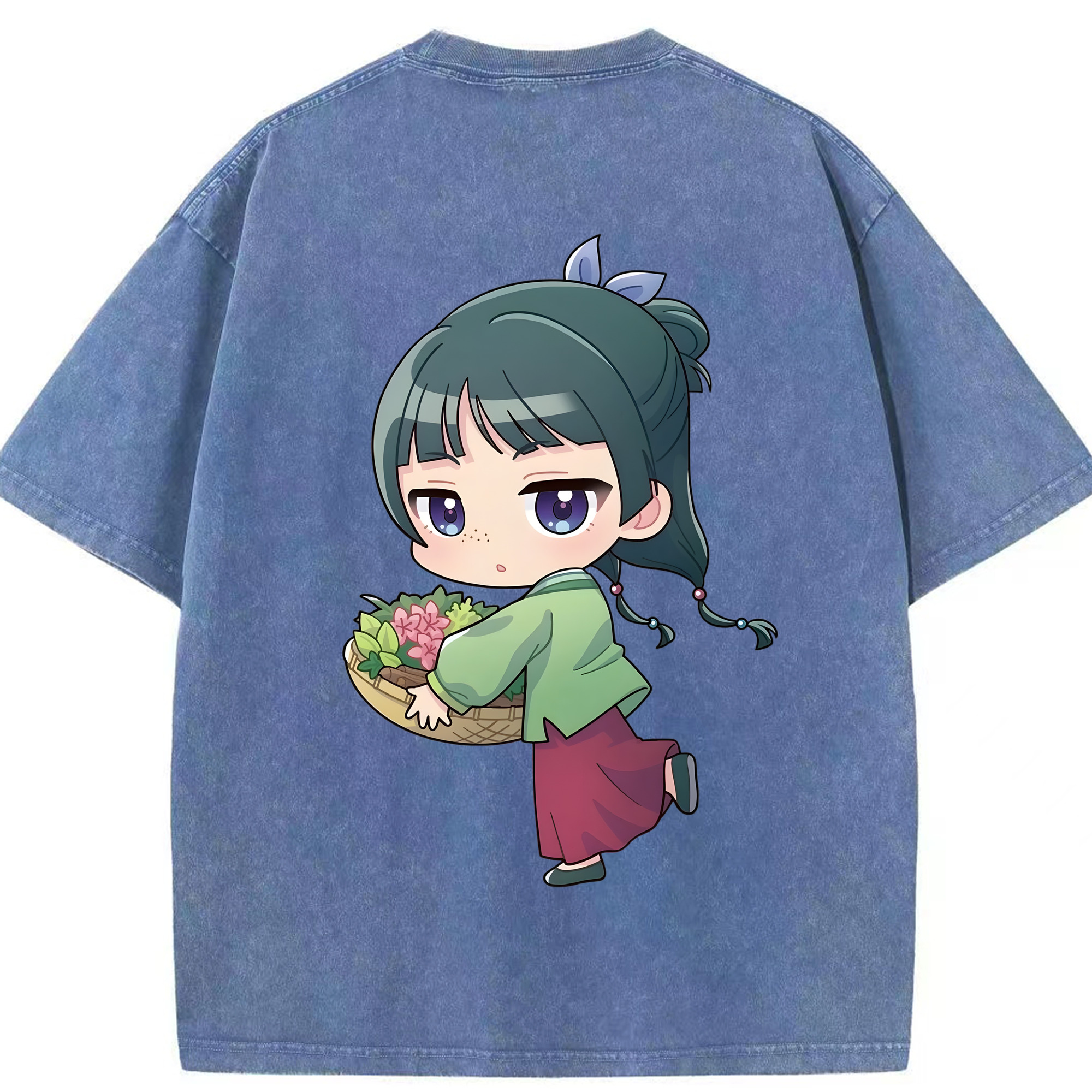 （画像用） 薬屋のひとりごと The Apothecary Diaries 綿100% ヴィンテージ風 半袖Tシャツ（背面プリント）