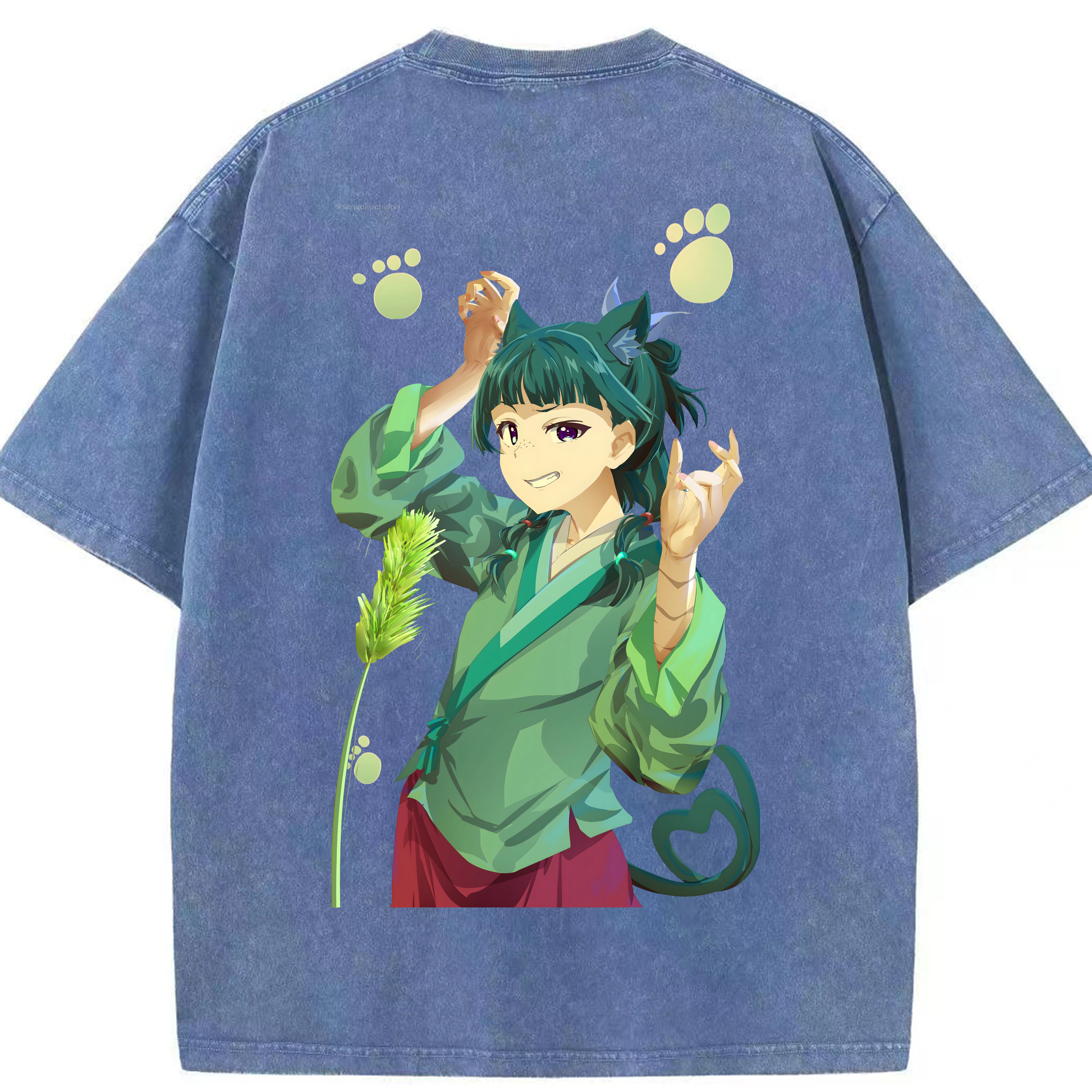 （画像用） 薬屋のひとりごと The Apothecary Diaries 綿100% ヴィンテージ風 半袖Tシャツ（背面プリント）