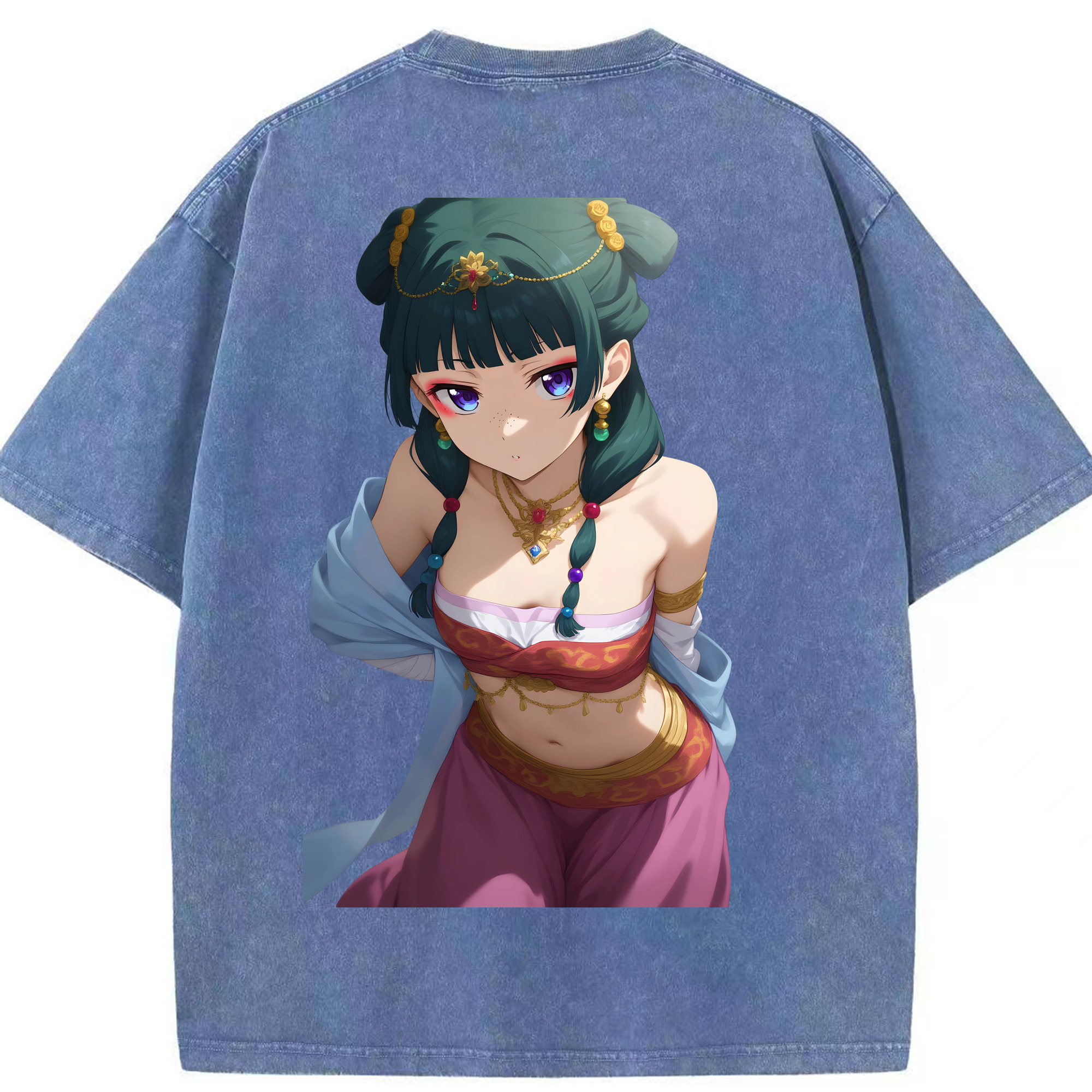 （画像用） 薬屋のひとりごと The Apothecary Diaries 綿100% ヴィンテージ風 半袖Tシャツ（背面プリント）