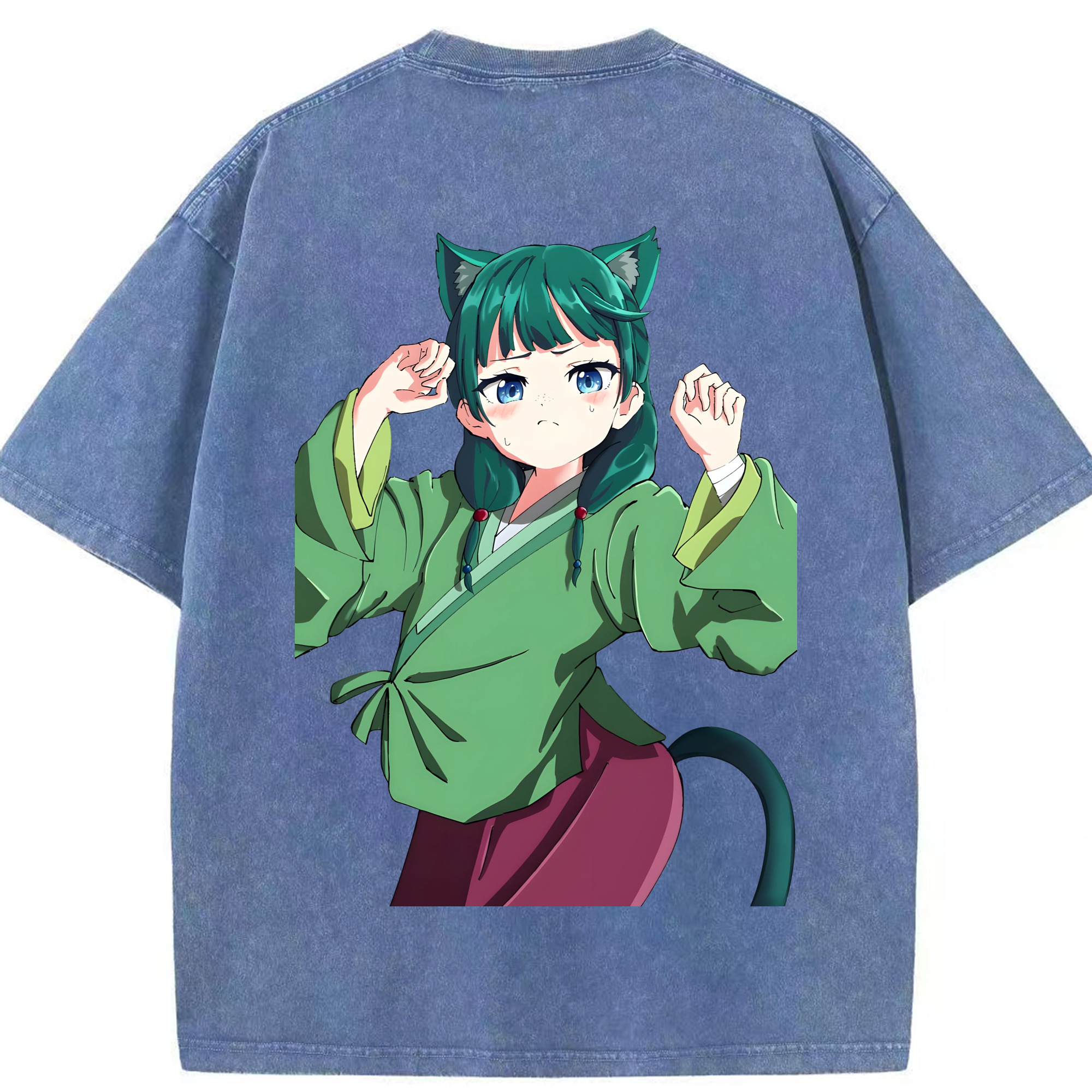 （画像用） 薬屋のひとりごと The Apothecary Diaries 綿100% ヴィンテージ風 半袖Tシャツ（背面プリント）